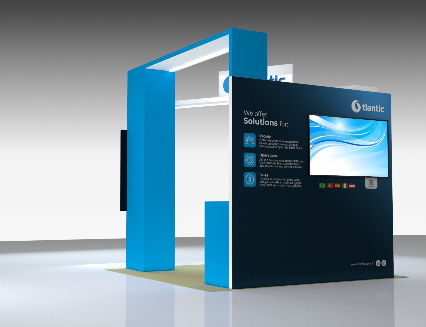 10 x 10 Exhibit Trade Show Booth Rental — 10x10 Custom & Modular Exhibits exhibit rental in Las Vegas, catalog image 3