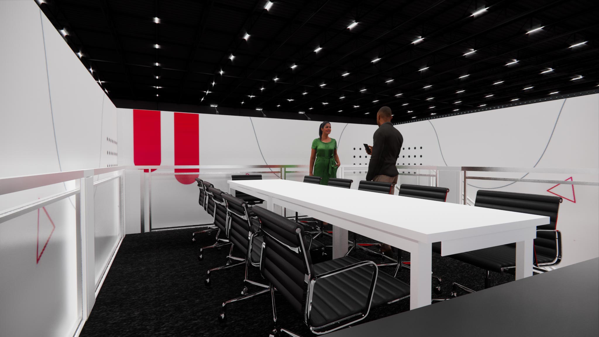 30x30 Double Deck Trade Show Booth Rental – Hospitality Focus — 30x30 30x30 Exhibit Rentals exhibit rental in Las Vegas, catalog image 8