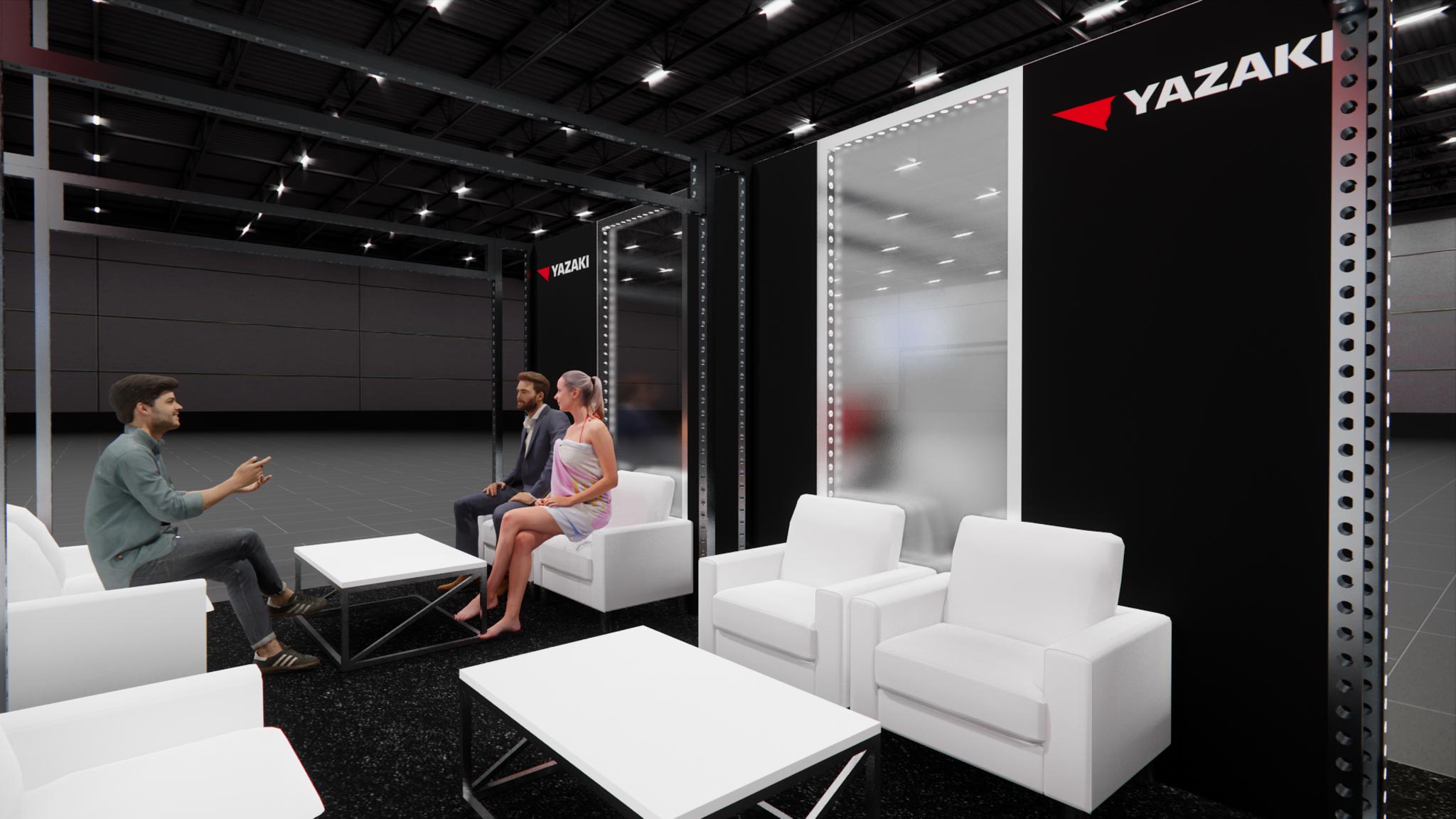30x30 Double Deck Trade Show Booth Rental – Hospitality Focus — 30x30 30x30 Exhibit Rentals exhibit rental in Las Vegas, catalog image 10