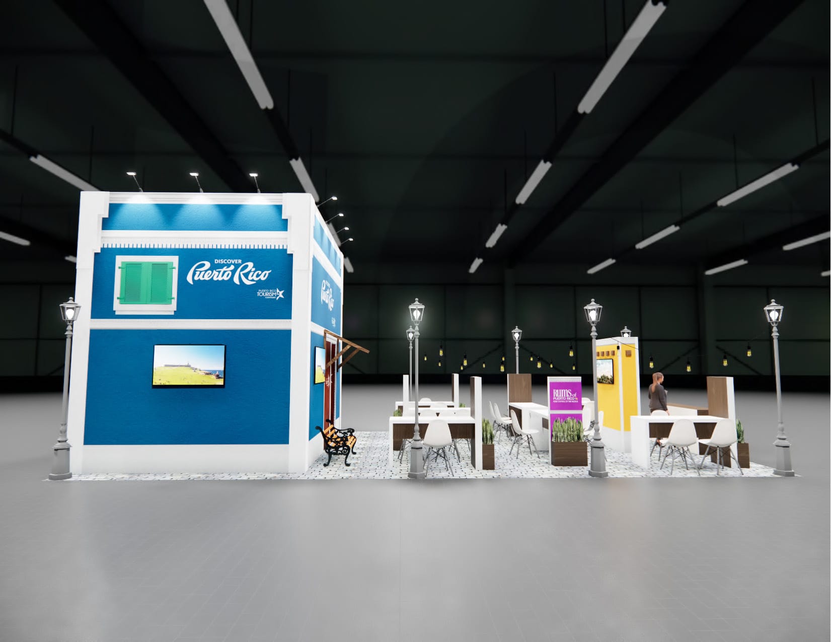 Routes Expo trade show display rental 20 x 40 — 20x40 Custom & Modular Exhibits exhibit rental in Las Vegas, catalog image 9