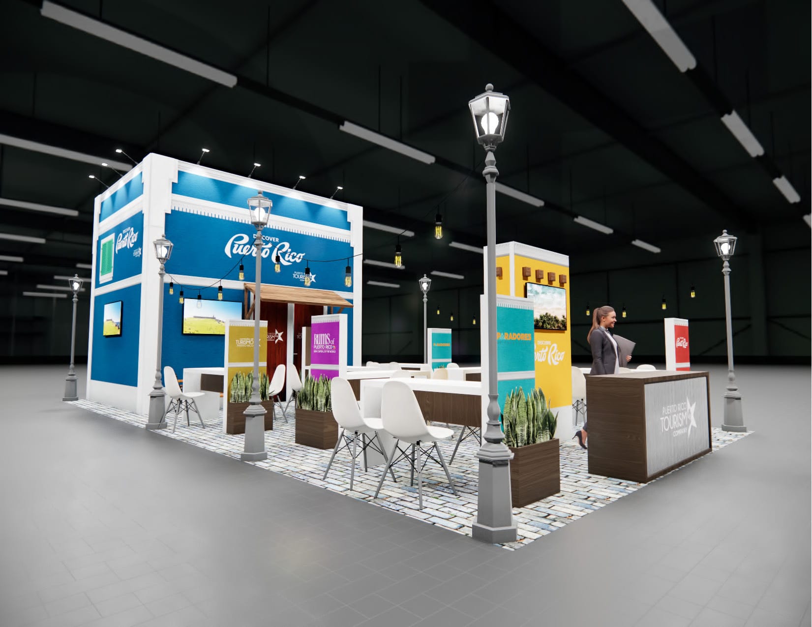 Routes Expo trade show display rental 20 x 40 — 20x40 Custom & Modular Exhibits exhibit rental in Las Vegas, catalog image 8