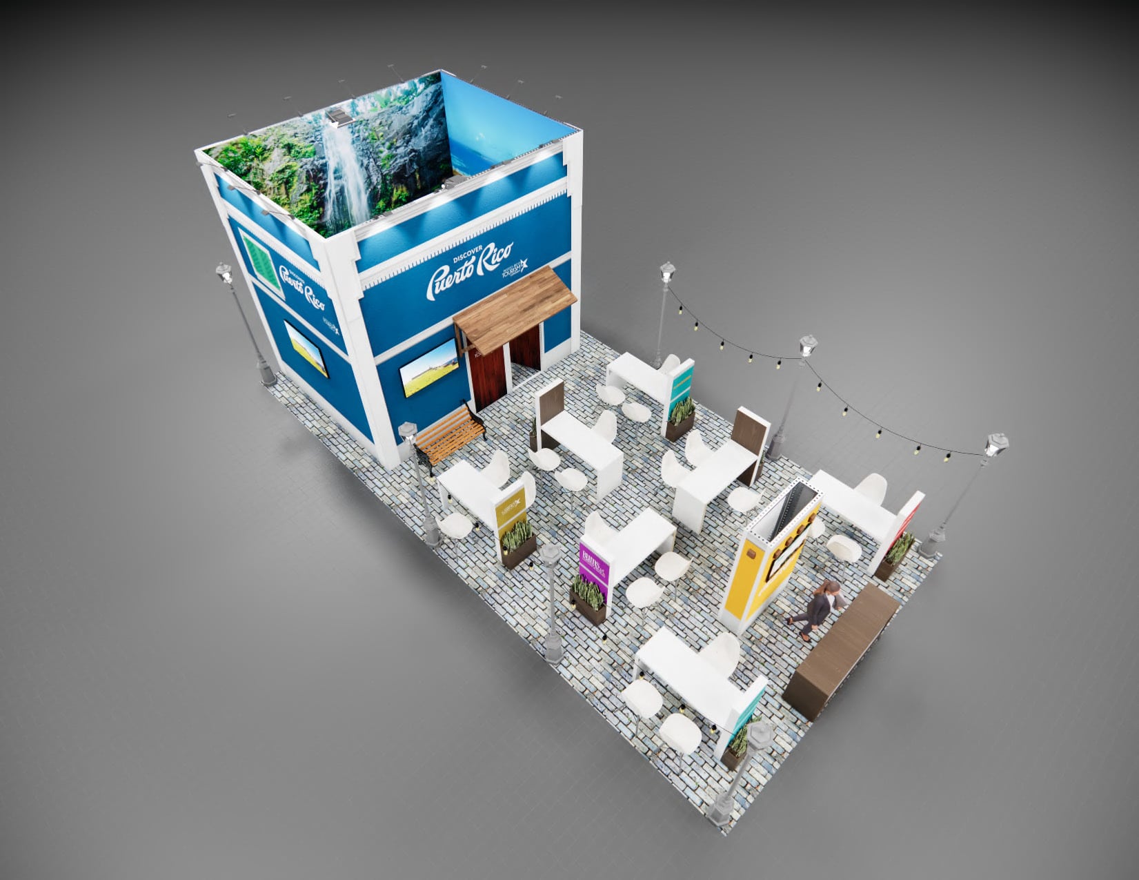 Routes Expo trade show display rental 20 x 40 — 20x40 Custom & Modular Exhibits exhibit rental in Las Vegas, catalog image 6