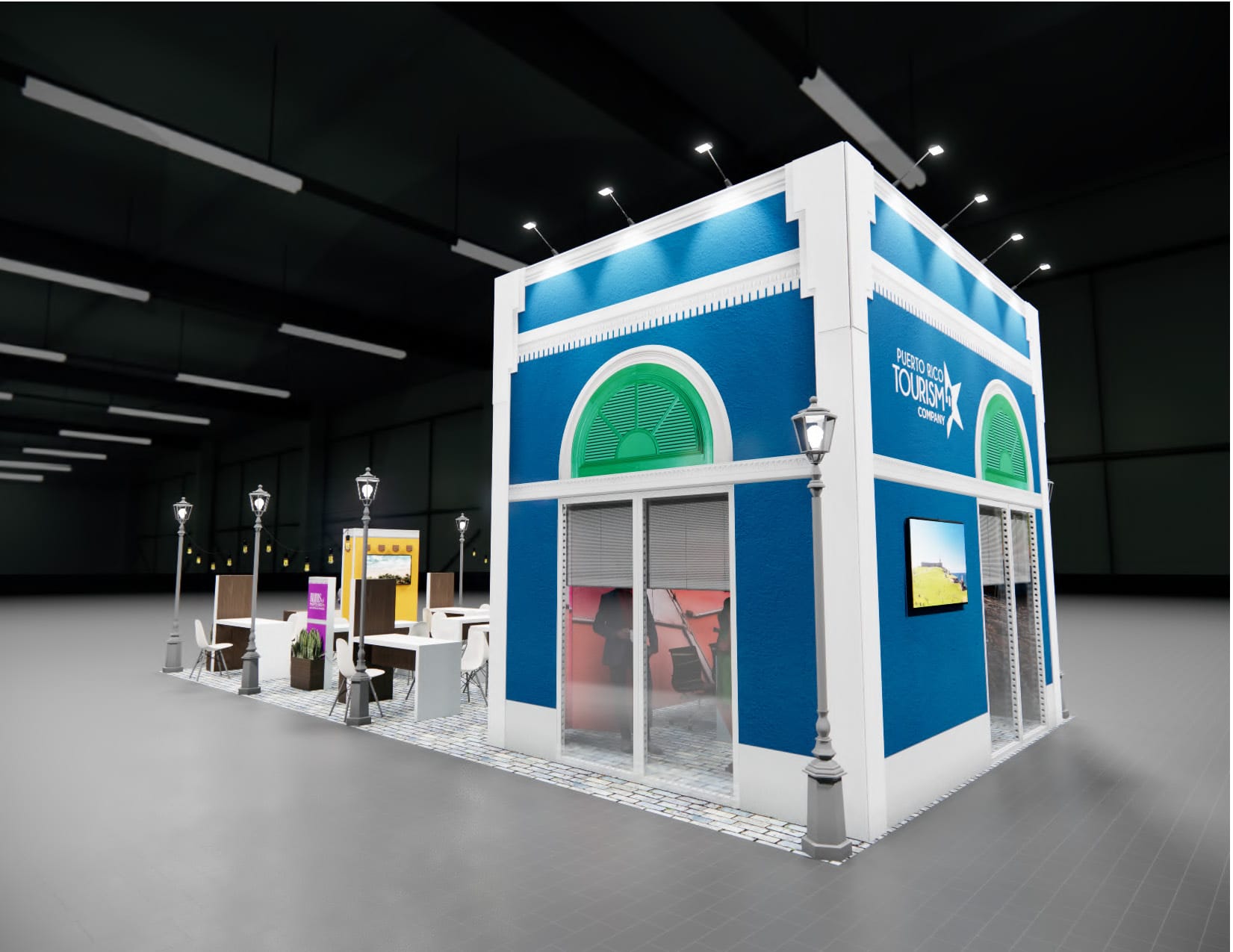 Routes Expo trade show display rental 20 x 40 — 20x40 Custom & Modular Exhibits exhibit rental in Las Vegas, catalog image 12