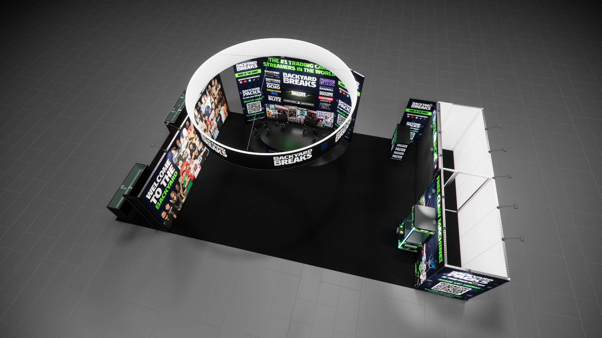Dynamic Island 20x40 — 20x40 trade show exhibit rental in Las Vegas, catalog image 3