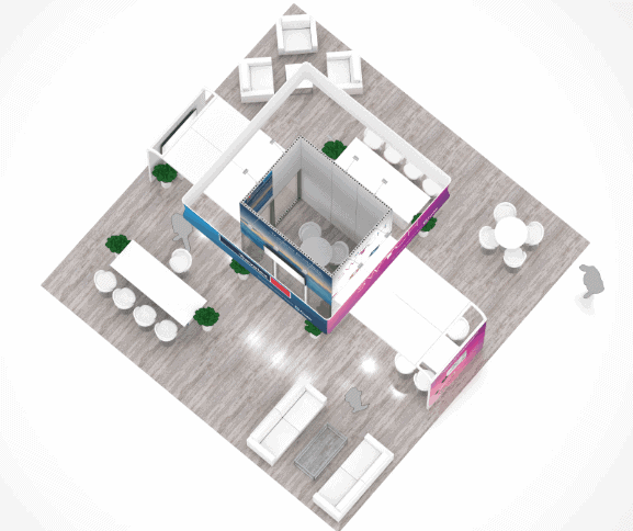 30 x 30 January Las Vegas consumer technology show Exhibit Rental — 30x30 Custom & Modular Exhibits exhibit rental in Las Vegas, catalog image 6