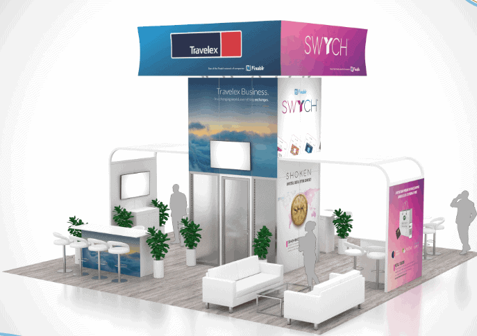 30 x 30 January Las Vegas consumer technology show Exhibit Rental — 30x30 Custom & Modular Exhibits exhibit rental in Las Vegas, catalog image 3