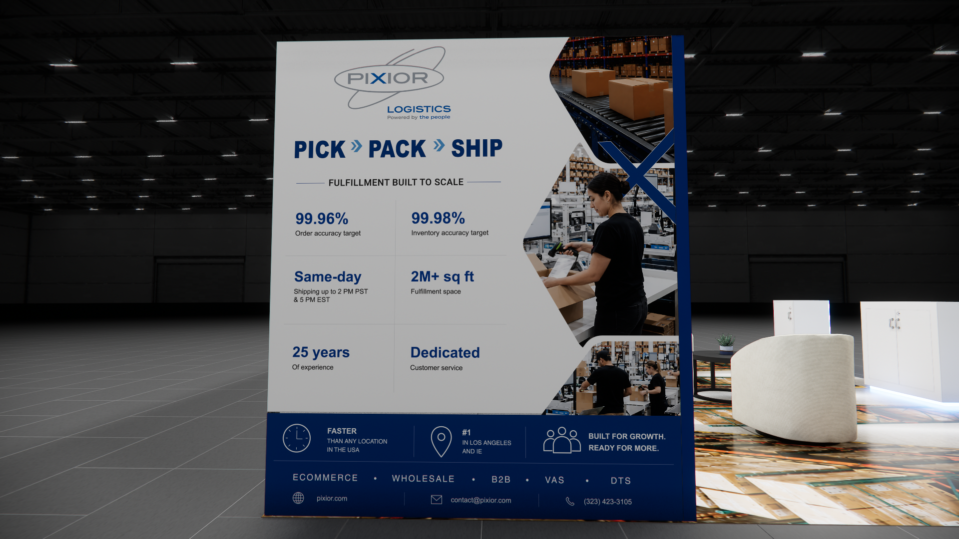 Tabletop 20x20 Display Rentals in Indianapolis — 20x20 trade show exhibit rental in Las Vegas, primary catalog image
