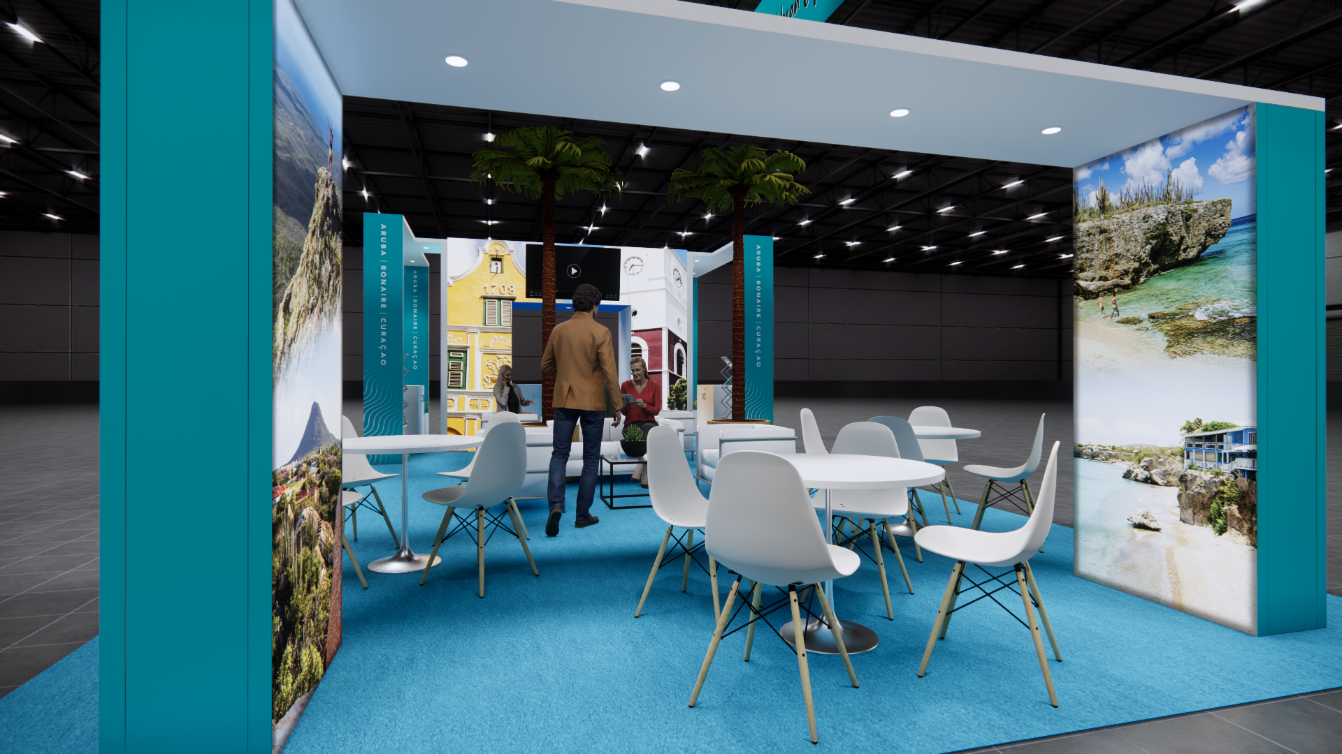 20x40 Kiosk Exhibit Rentals — 20x40 Island exhibit rental in Las Vegas, catalog image 9
