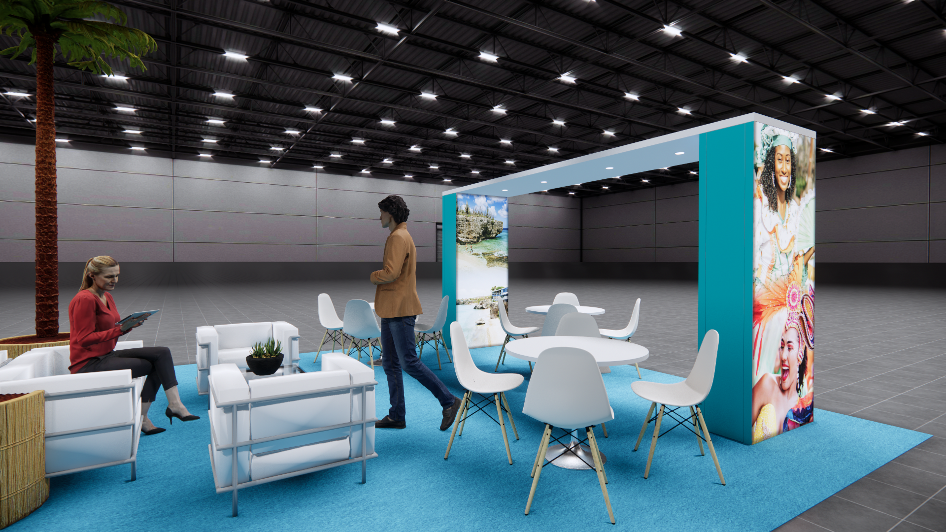 20x40 Kiosk Exhibit Rentals — 20x40 Island exhibit rental in Las Vegas, catalog image 10