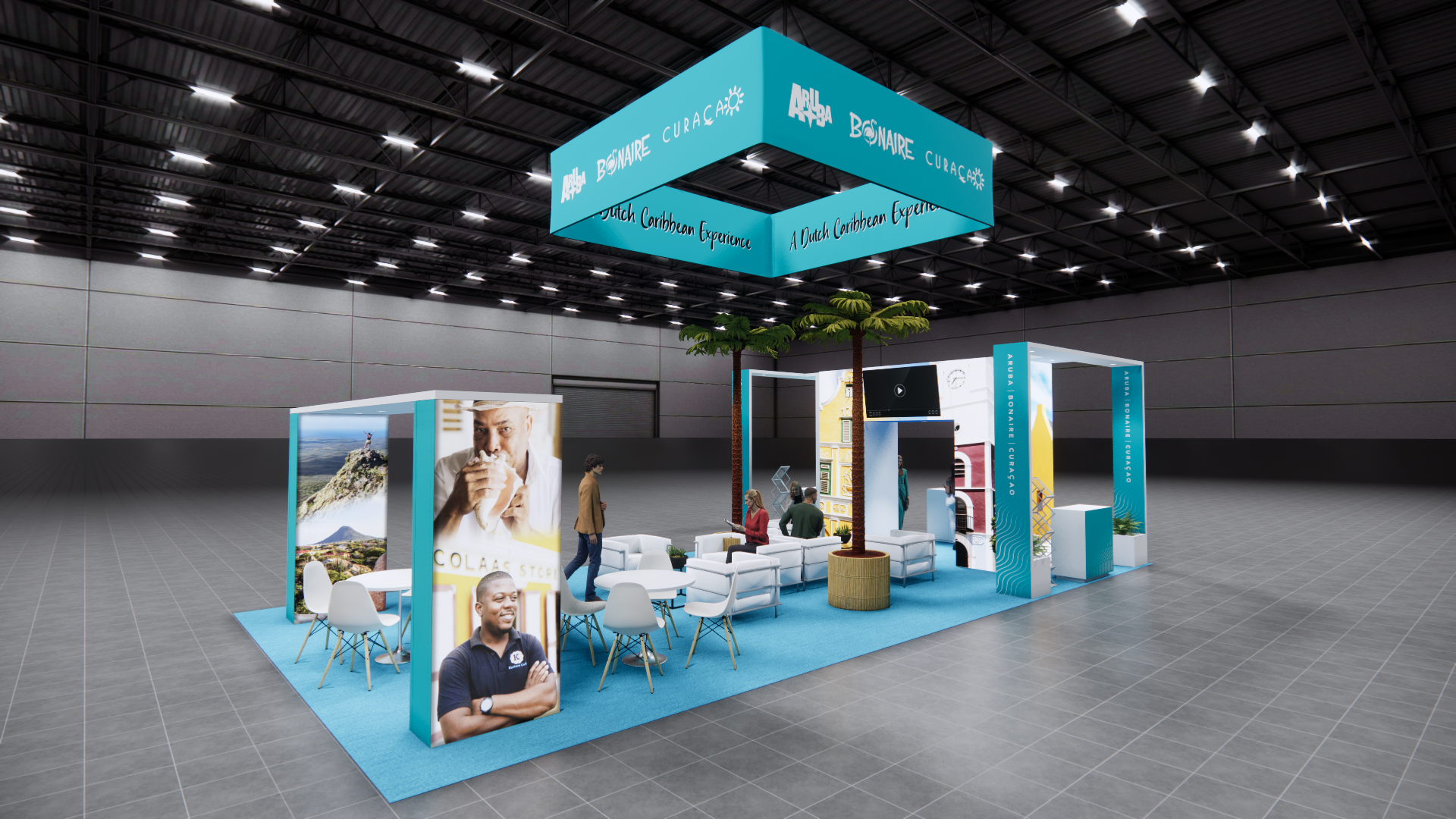 20x40 Kiosk Exhibit Rentals — 20x40 Island exhibit rental in Las Vegas, catalog image 3