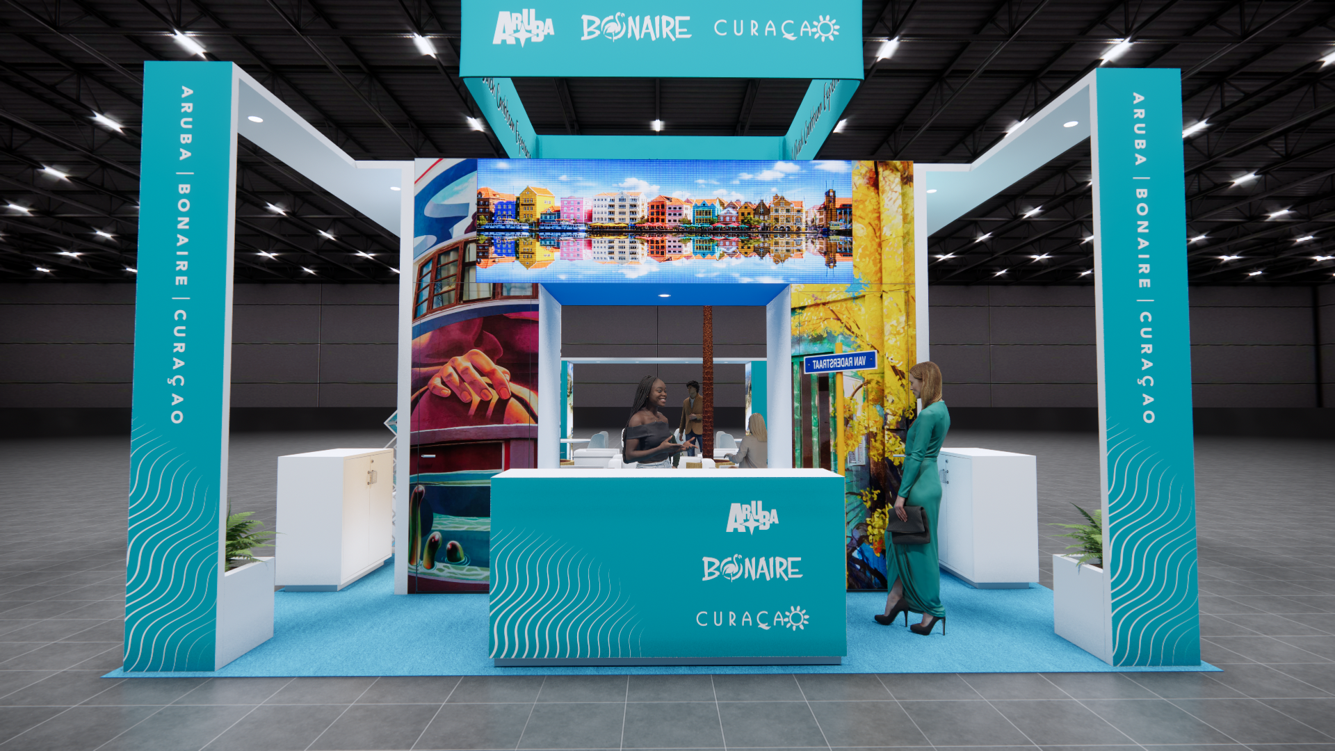 20x40 Kiosk Exhibit Rentals — 20x40 Island exhibit rental in Las Vegas, catalog image 12