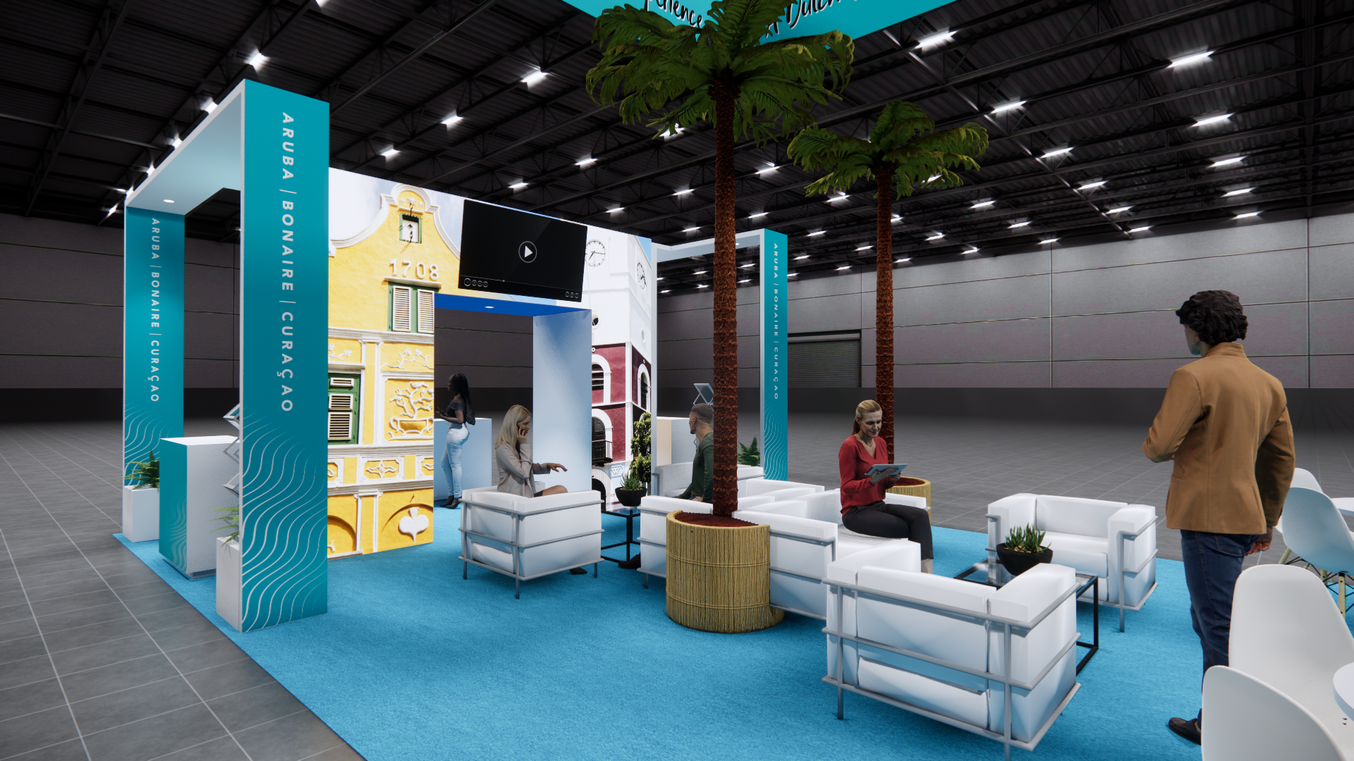 20x40 Kiosk Exhibit Rentals — 20x40 Island exhibit rental in Las Vegas, catalog image 7