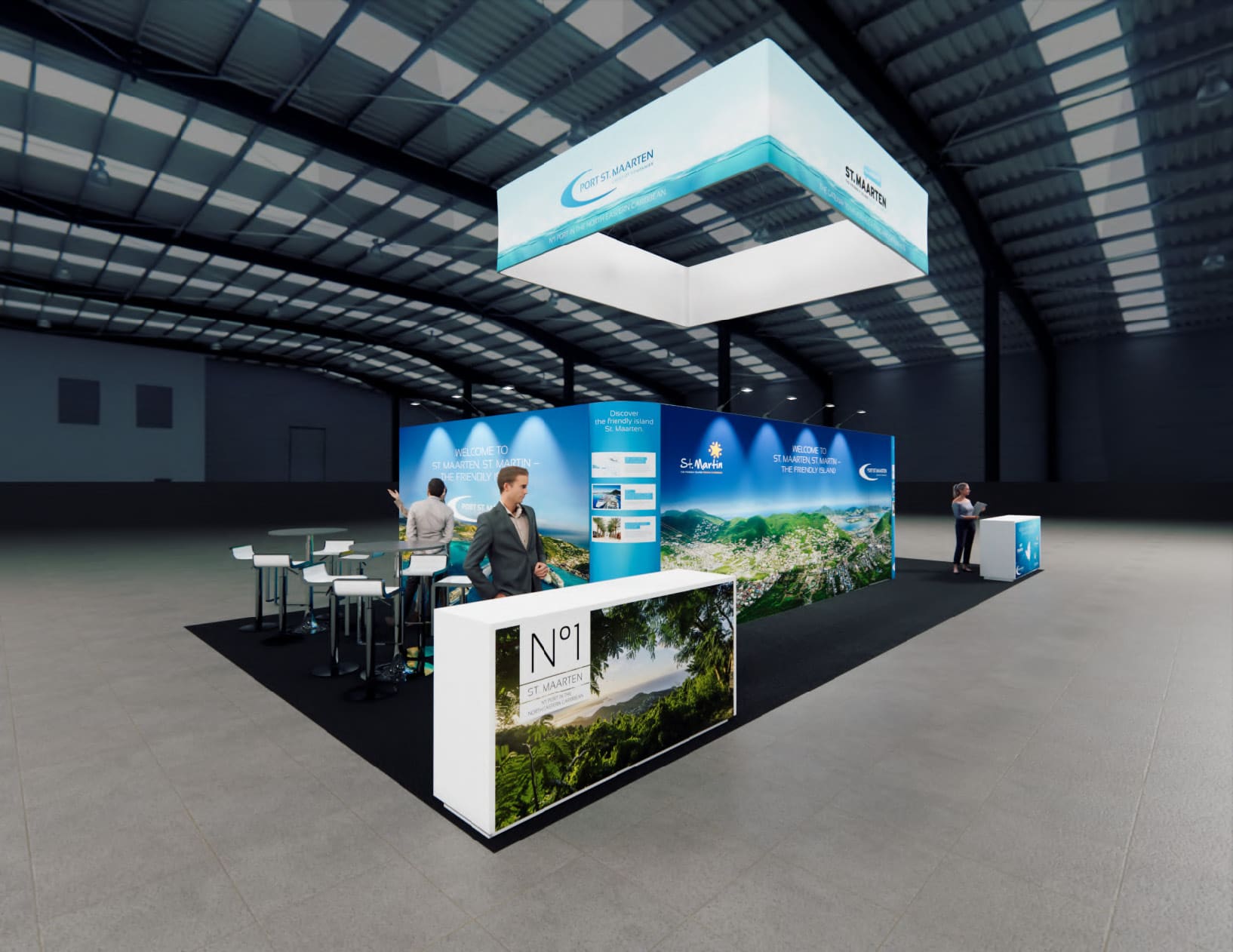 KBS trade show booth rental - 20X40 — 20x40 Custom & Modular Exhibits exhibit rental in Las Vegas, catalog image 4