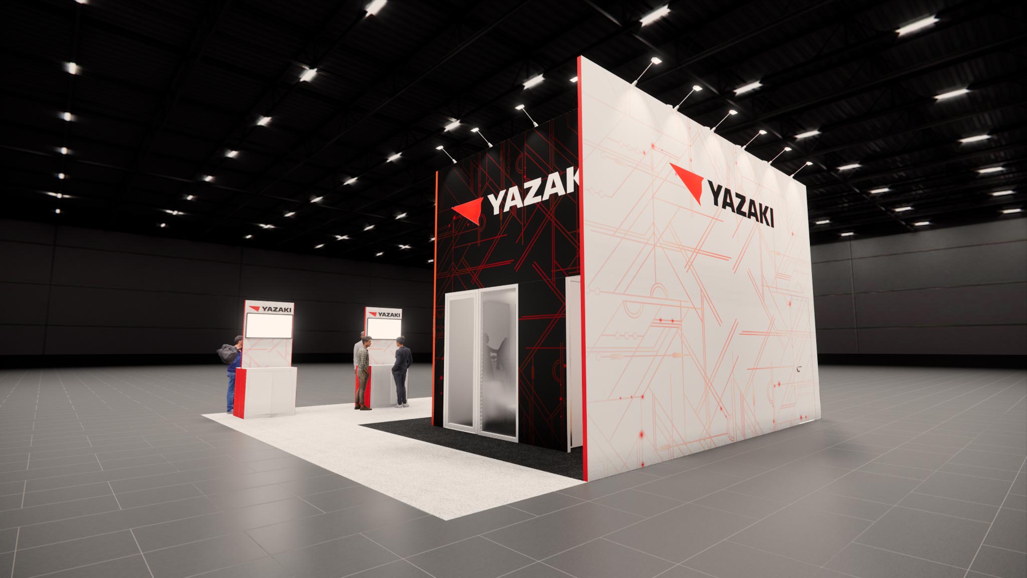 30x30 Two Story Exhibit Rental – Brand Visibility Tower + Deck — 30x30 Custom & Modular Exhibits exhibit rental in Las Vegas, catalog image 3
