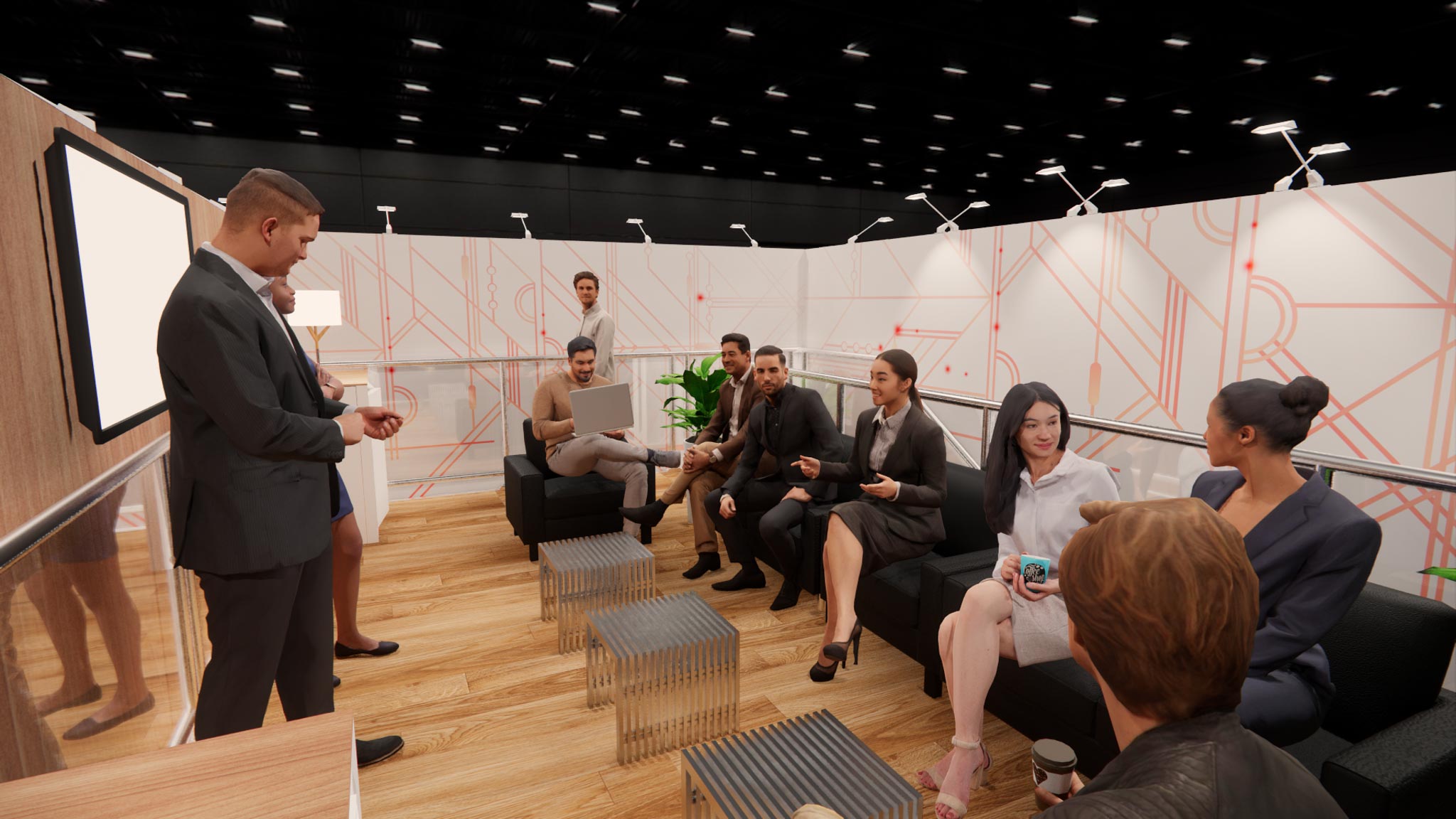 30x30 Two Story Exhibit Rental – Brand Visibility Tower + Deck — 30x30 Custom & Modular Exhibits exhibit rental in Las Vegas, catalog image 10