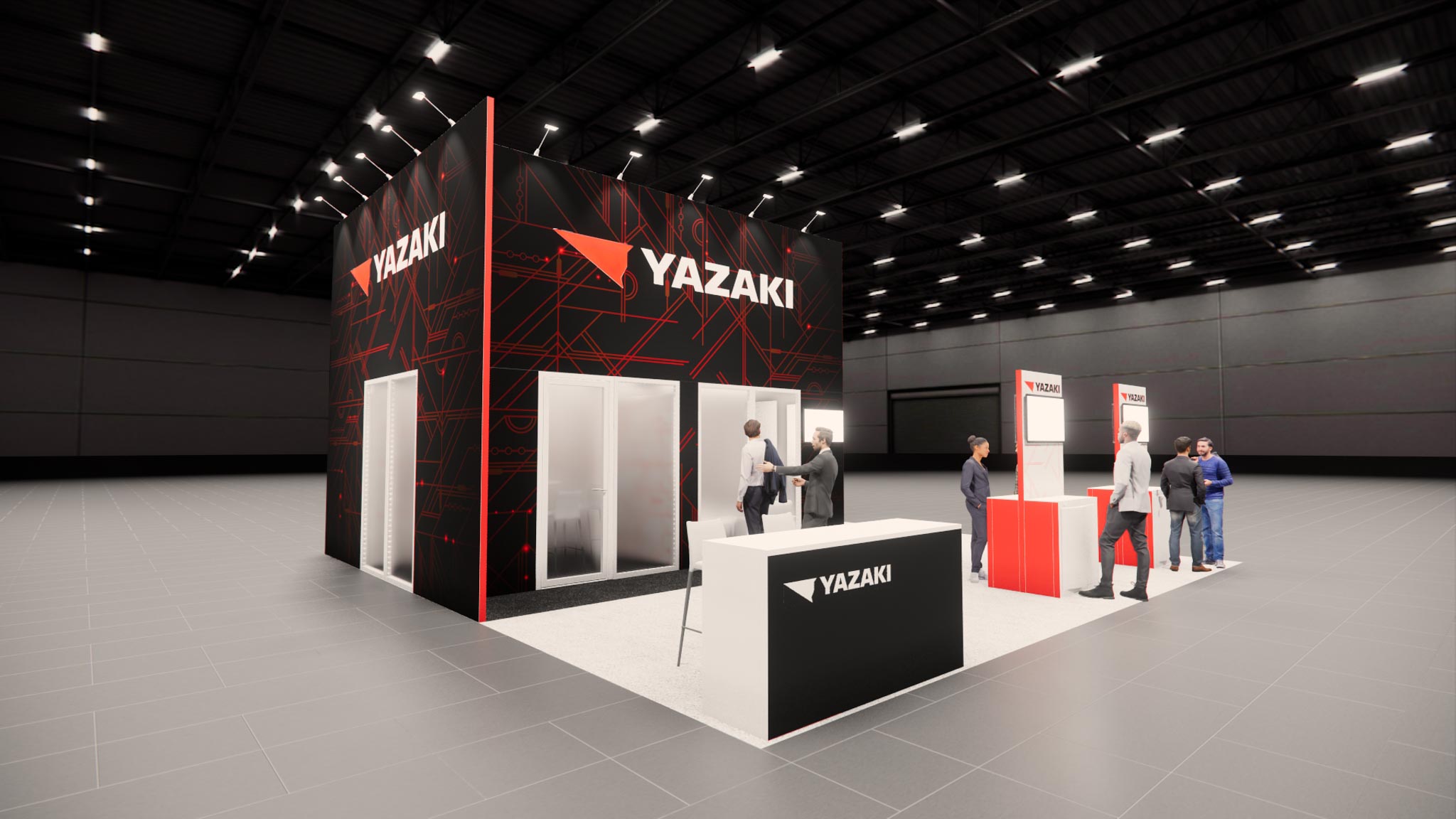 30x30 Two Story Exhibit Rental – Brand Visibility Tower + Deck — 30x30 Custom & Modular Exhibits exhibit rental in Las Vegas, catalog image 7