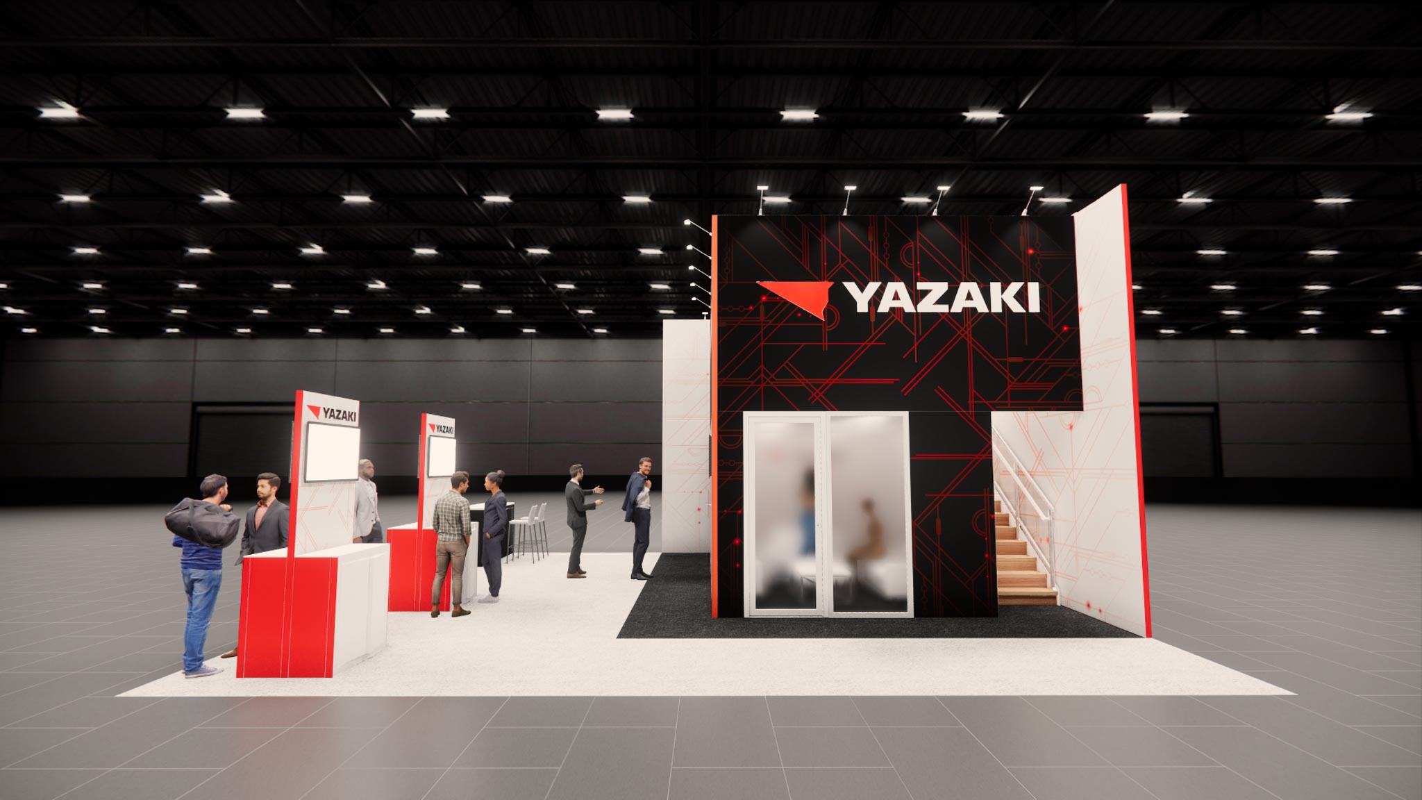 30x30 Two Story Exhibit Rental – Brand Visibility Tower + Deck — 30x30 Custom & Modular Exhibits exhibit rental in Las Vegas, catalog image 2