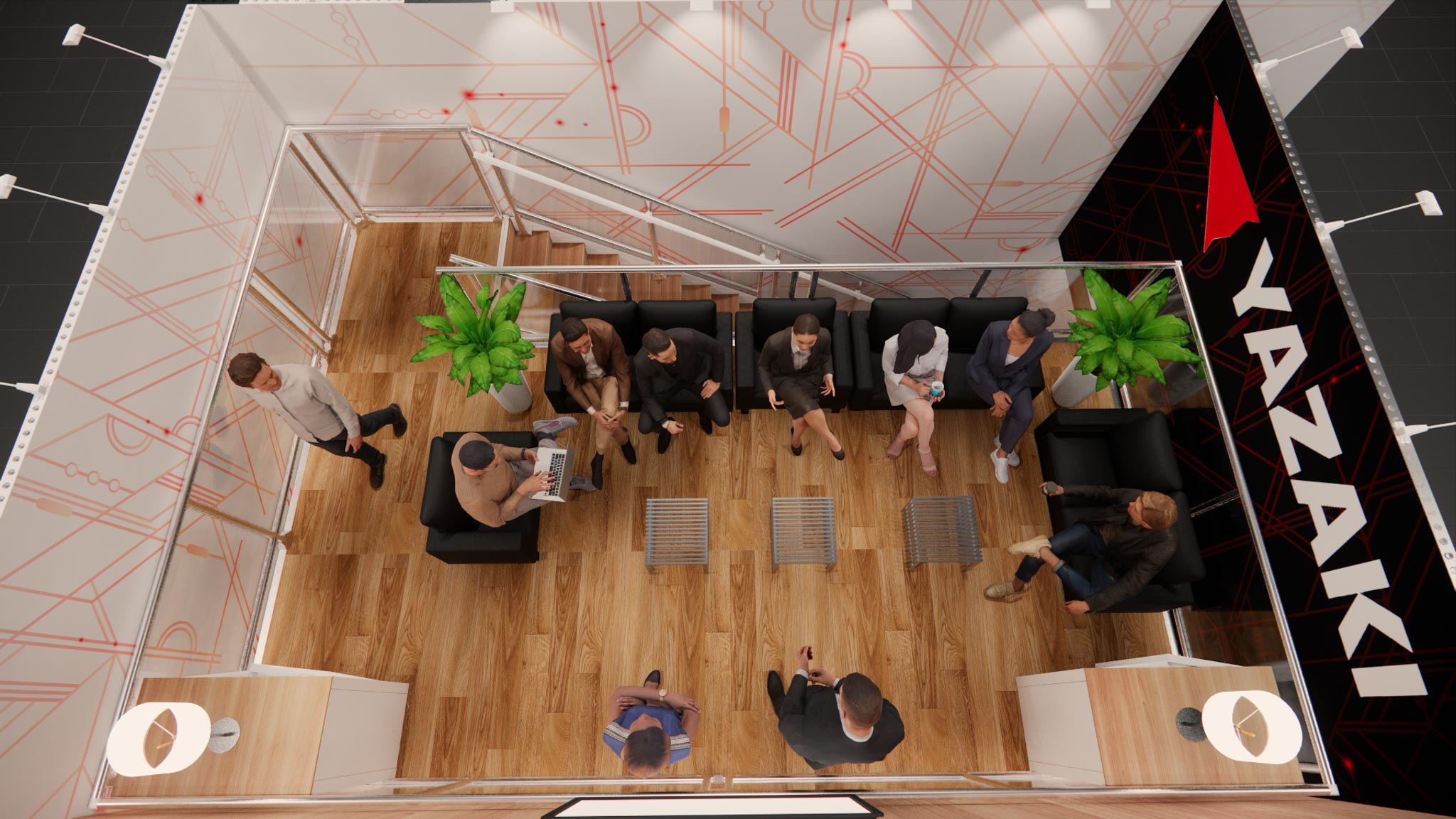 30x30 Two Story Exhibit Rental – Brand Visibility Tower + Deck — 30x30 Custom & Modular Exhibits exhibit rental in Las Vegas, catalog image 9