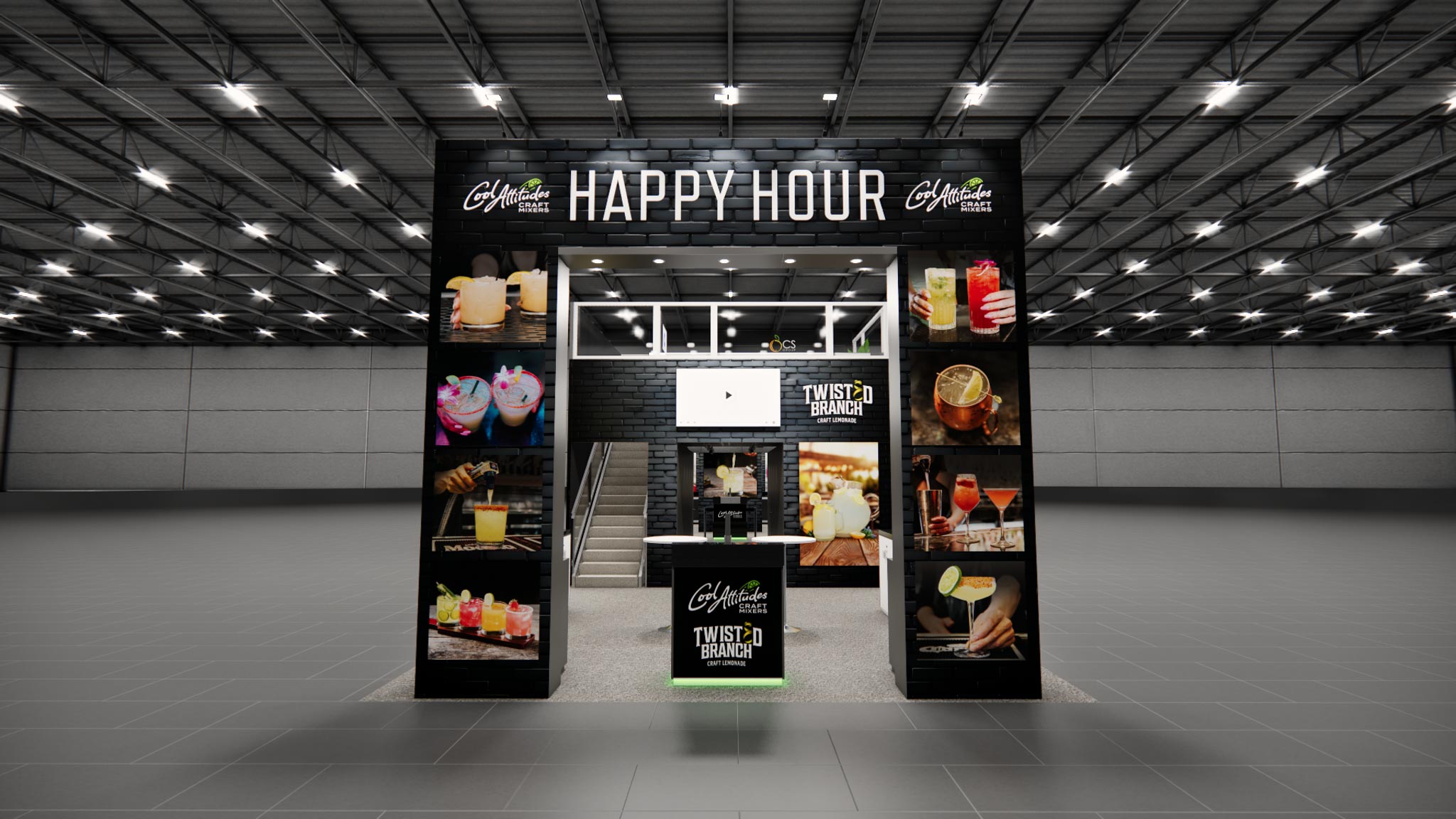 20x40 Double Deck Booth Rental – LED + Large Graphics Package — 20x40 20x40 Exhibit Rentals exhibit rental in Las Vegas, primary catalog image