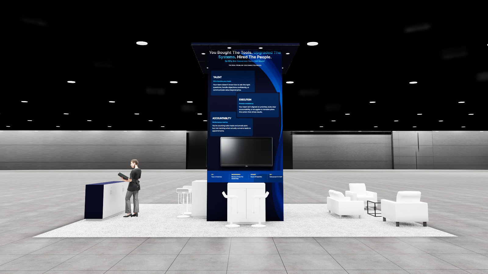 20x30 Exhibit Rentals for AWS re:Invent — 20x30 trade show exhibit rental in Las Vegas, primary catalog image