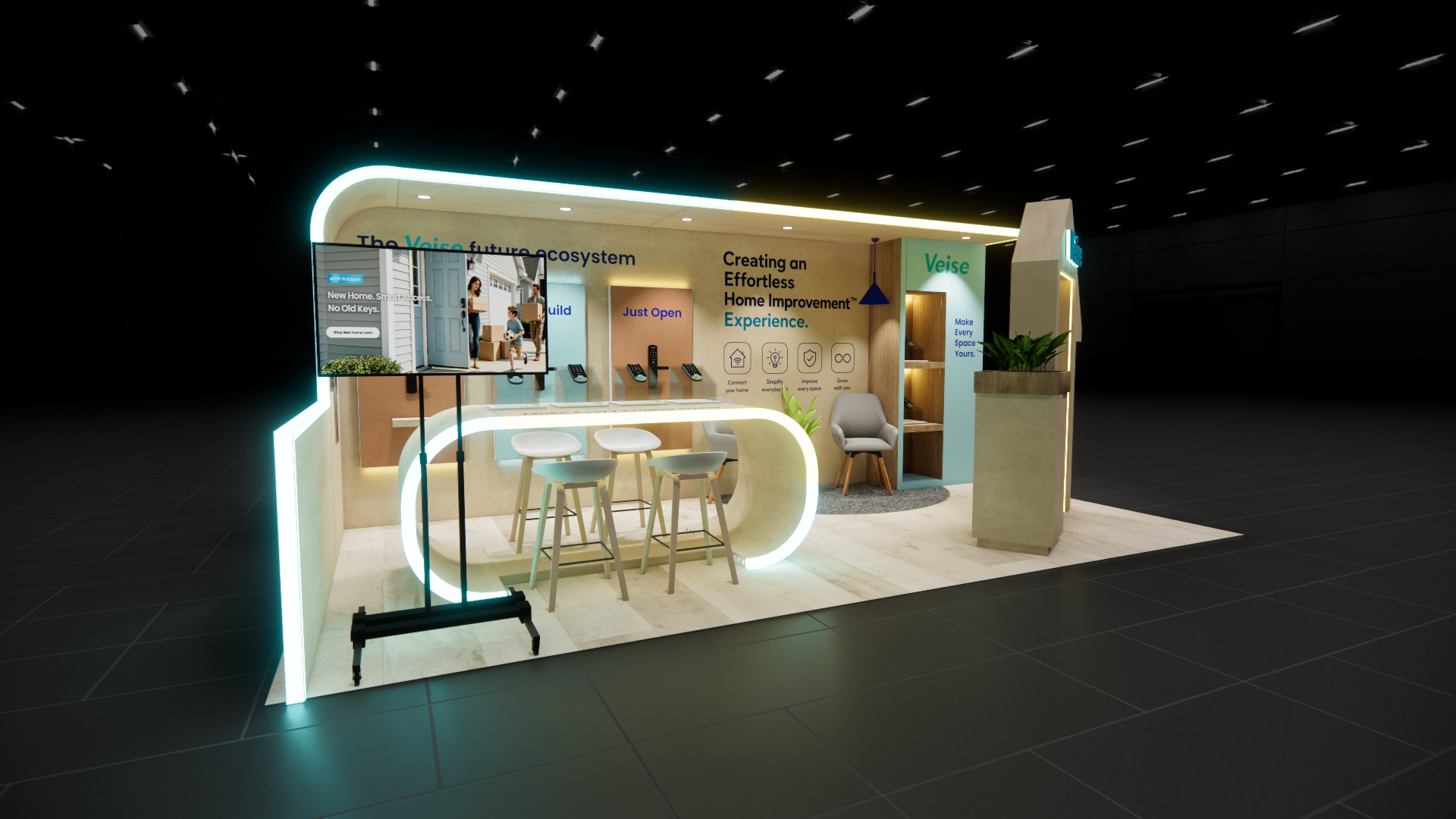 10x20 Trade Show Stand Rentals London — 10x20 trade show exhibit rental in Las Vegas, catalog image 2