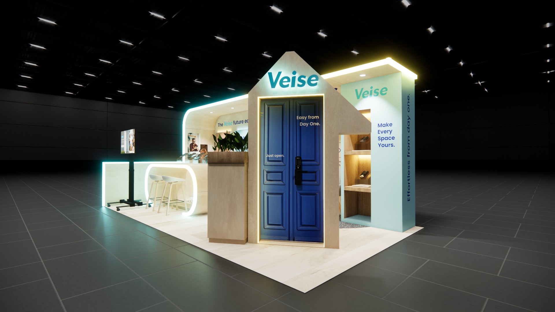 10x20 Trade Show Stand Rentals London — 10x20 trade show exhibit rental in Las Vegas, catalog image 3