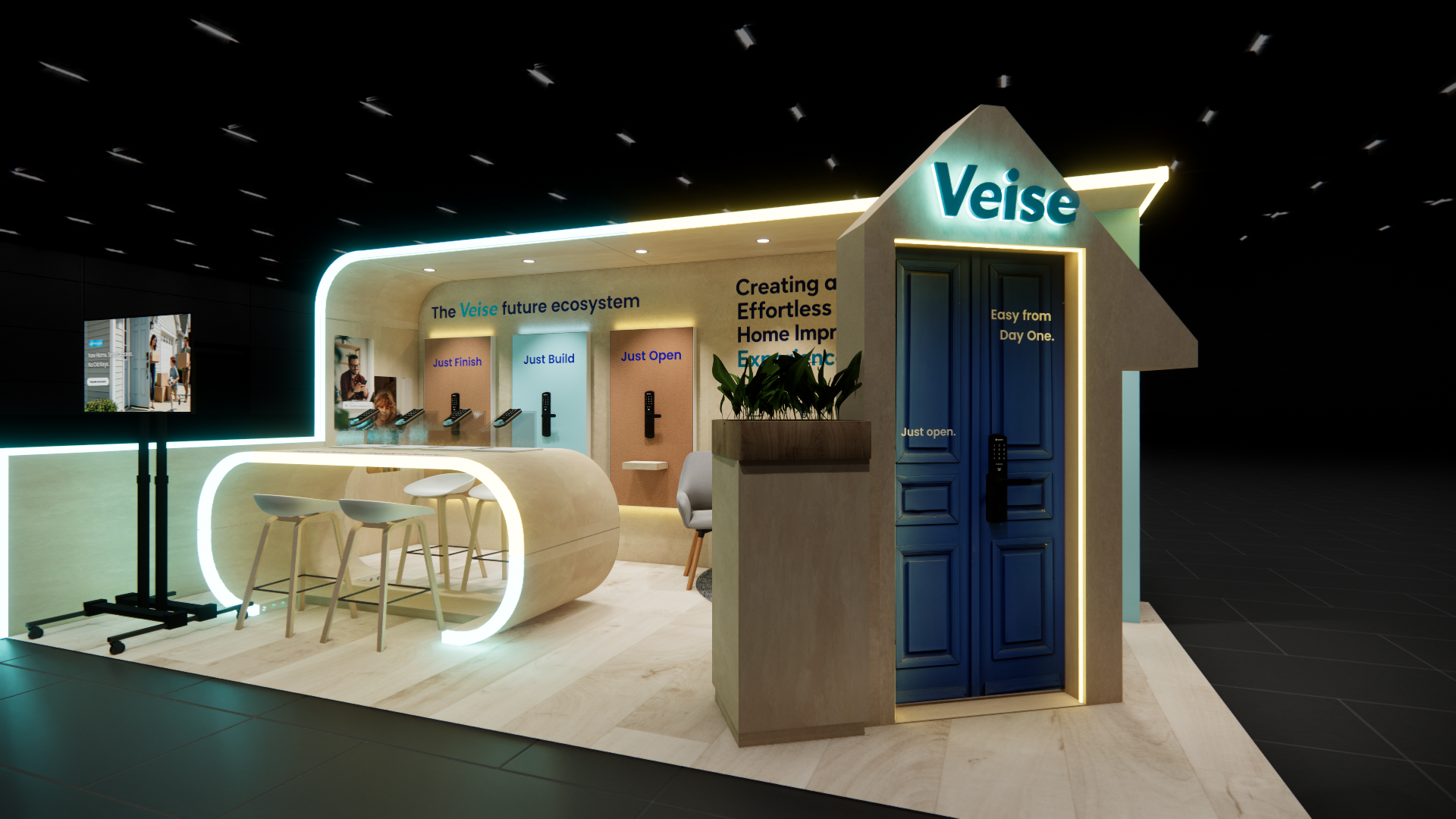 10x20 Trade Show Stand Rentals London — 10x20 trade show exhibit rental in Las Vegas, catalog image 6