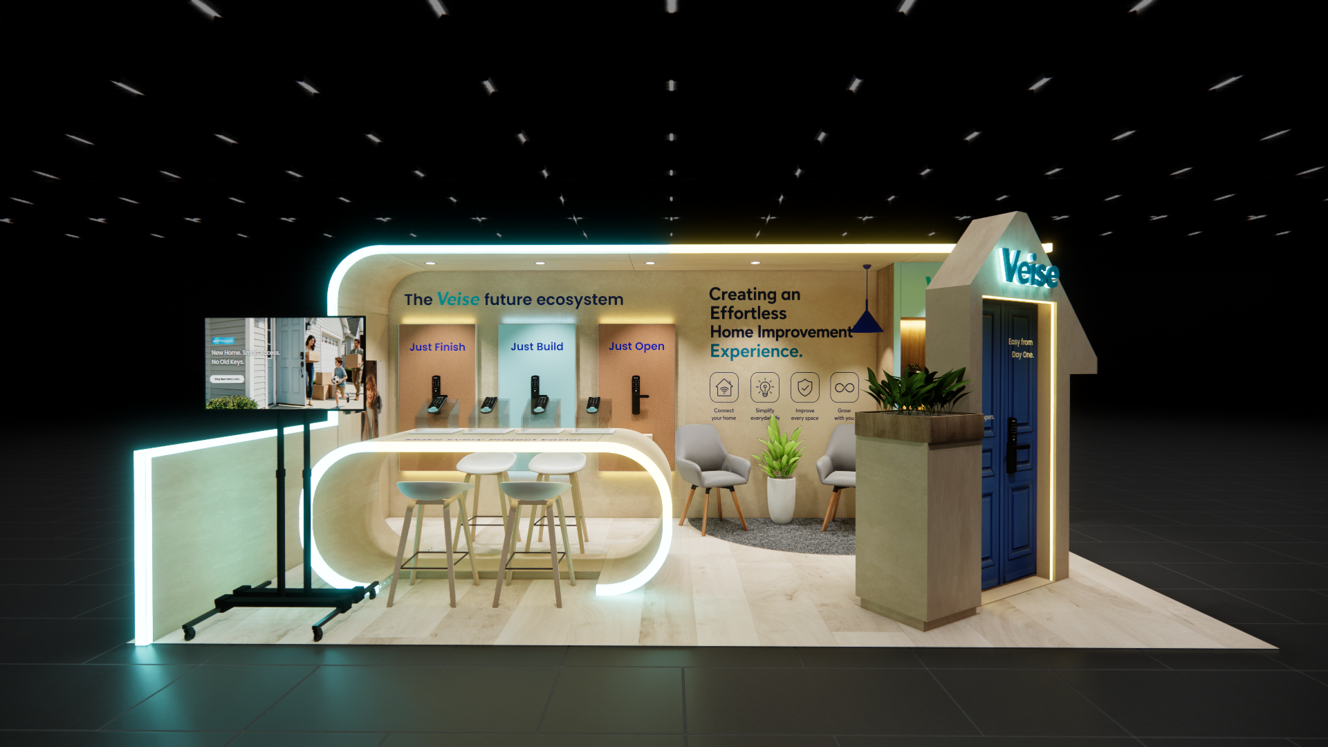 10x20 Trade Show Stand Rentals London — 10x20 trade show exhibit rental in Las Vegas, primary catalog image