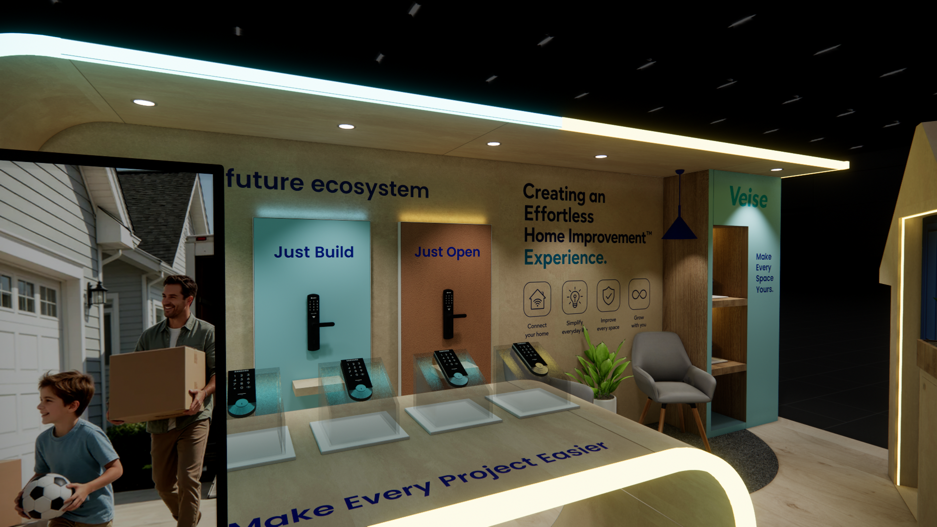 10x20 Trade Show Stand Rentals London — 10x20 trade show exhibit rental in Las Vegas, catalog image 9