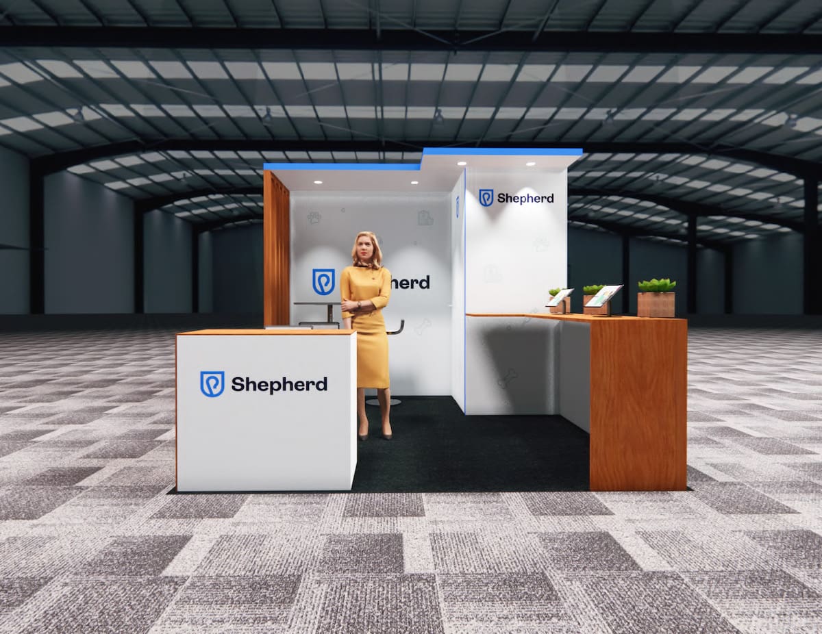 10 x 10 Trade Show Booth Rental — Las Vegas — 10x10 10x10 Exhibit Rentals exhibit rental in Las Vegas, primary catalog image