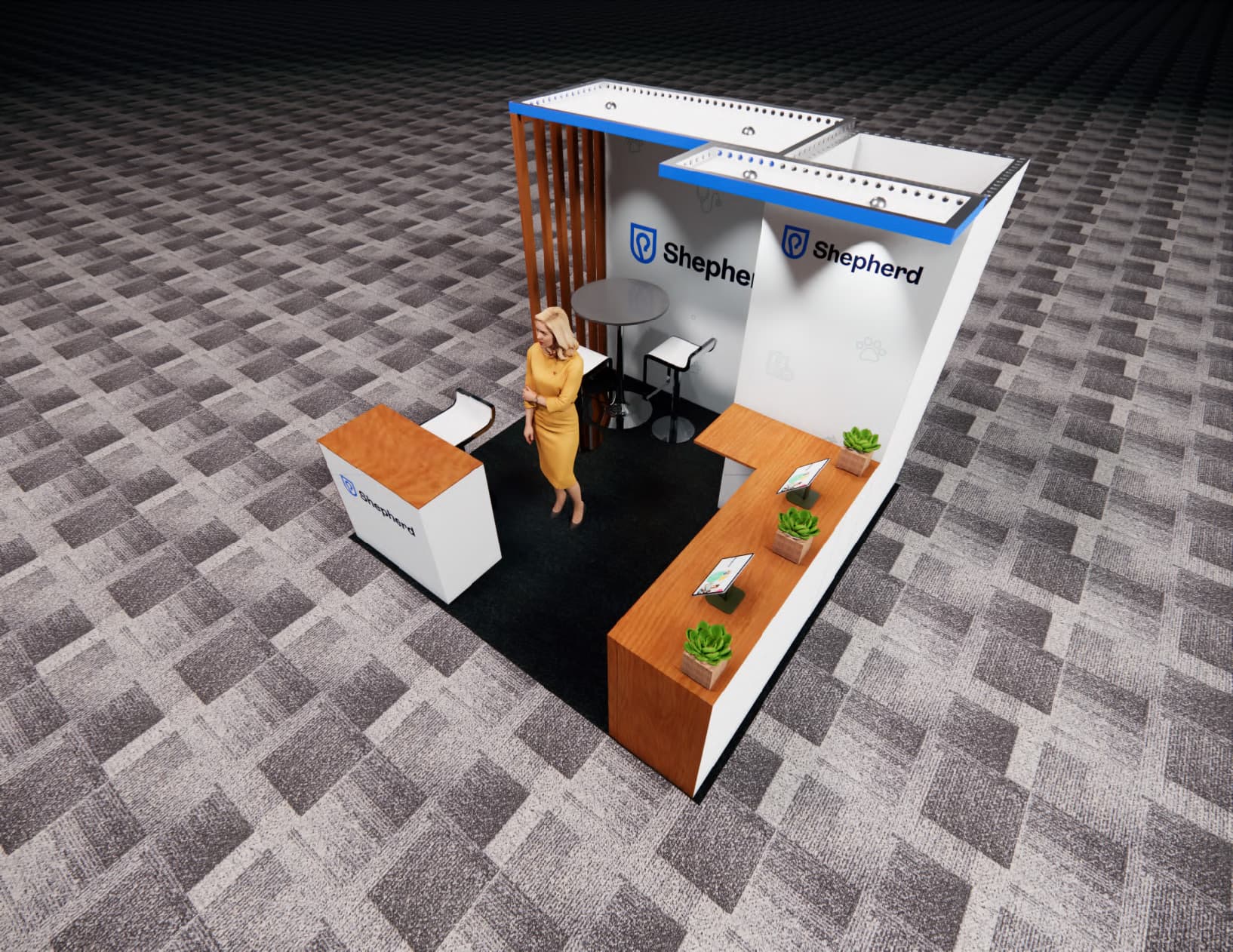 10 x 10 Trade Show Booth Rental — Las Vegas — 10x10 10x10 Exhibit Rentals exhibit rental in Las Vegas, catalog image 2