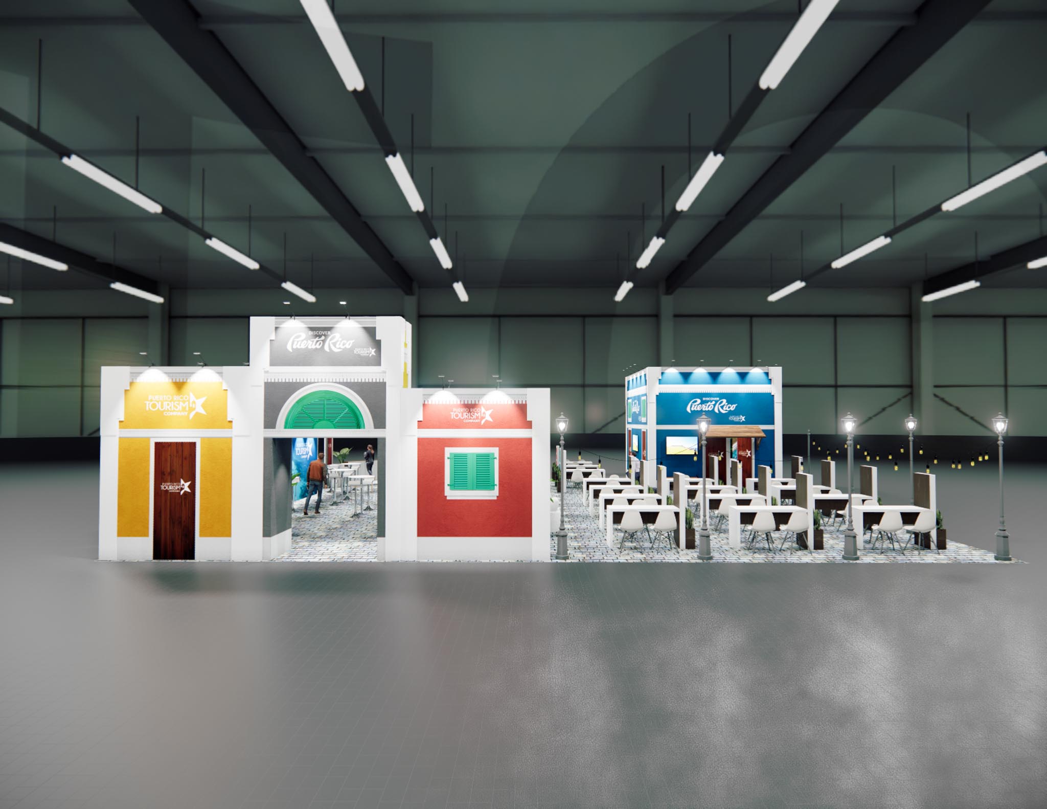 60x60 Two Story Trade Show Exhibit Rental - Outdoor / High Traffic — 60x60 Custom & Modular Exhibits exhibit rental in Las Vegas, catalog image 5