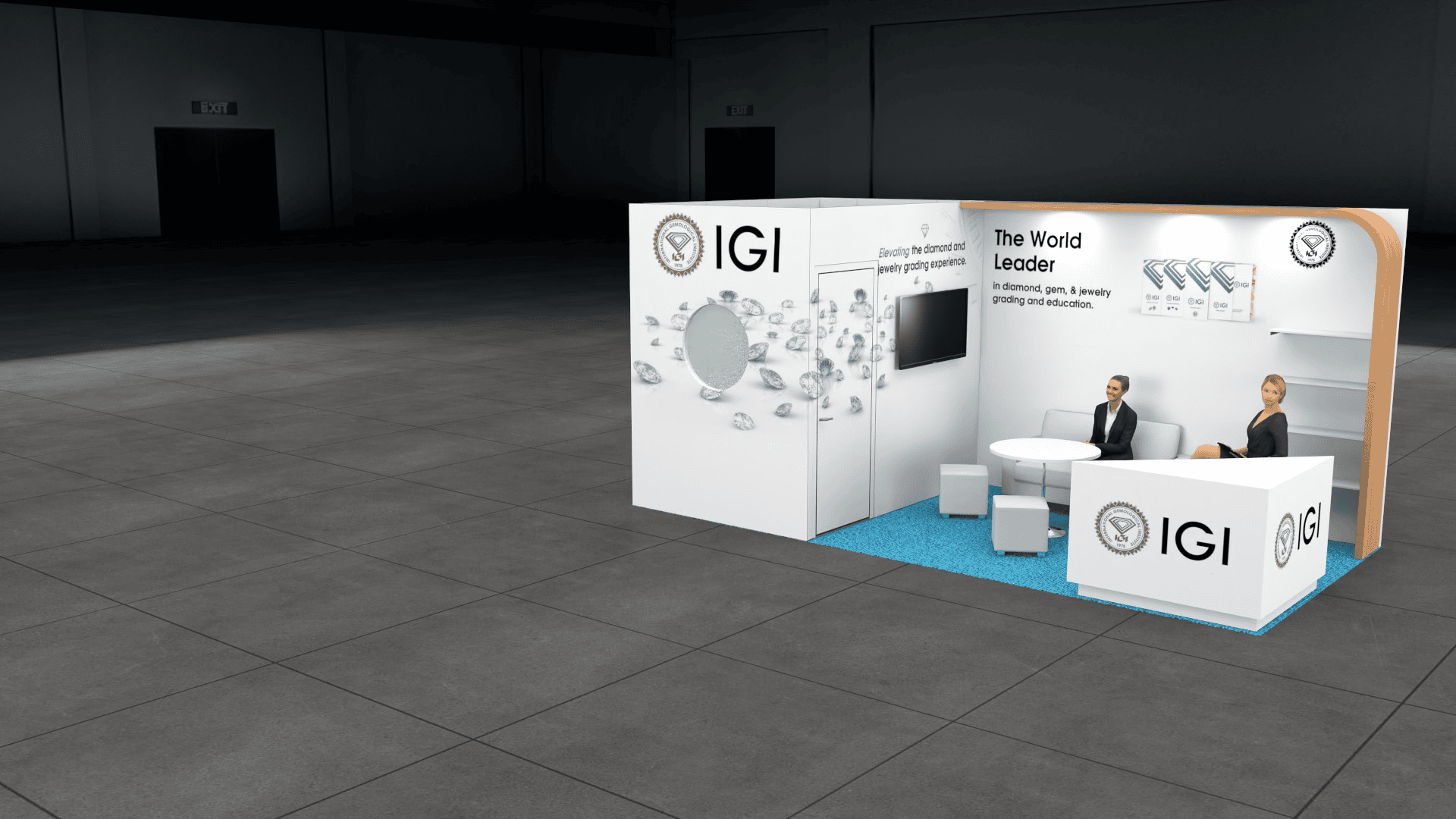 10 x 20 JCK las Vegas trade show exhibit rental — 10x20 Custom & Modular Exhibits exhibit rental in Las Vegas, catalog image 7