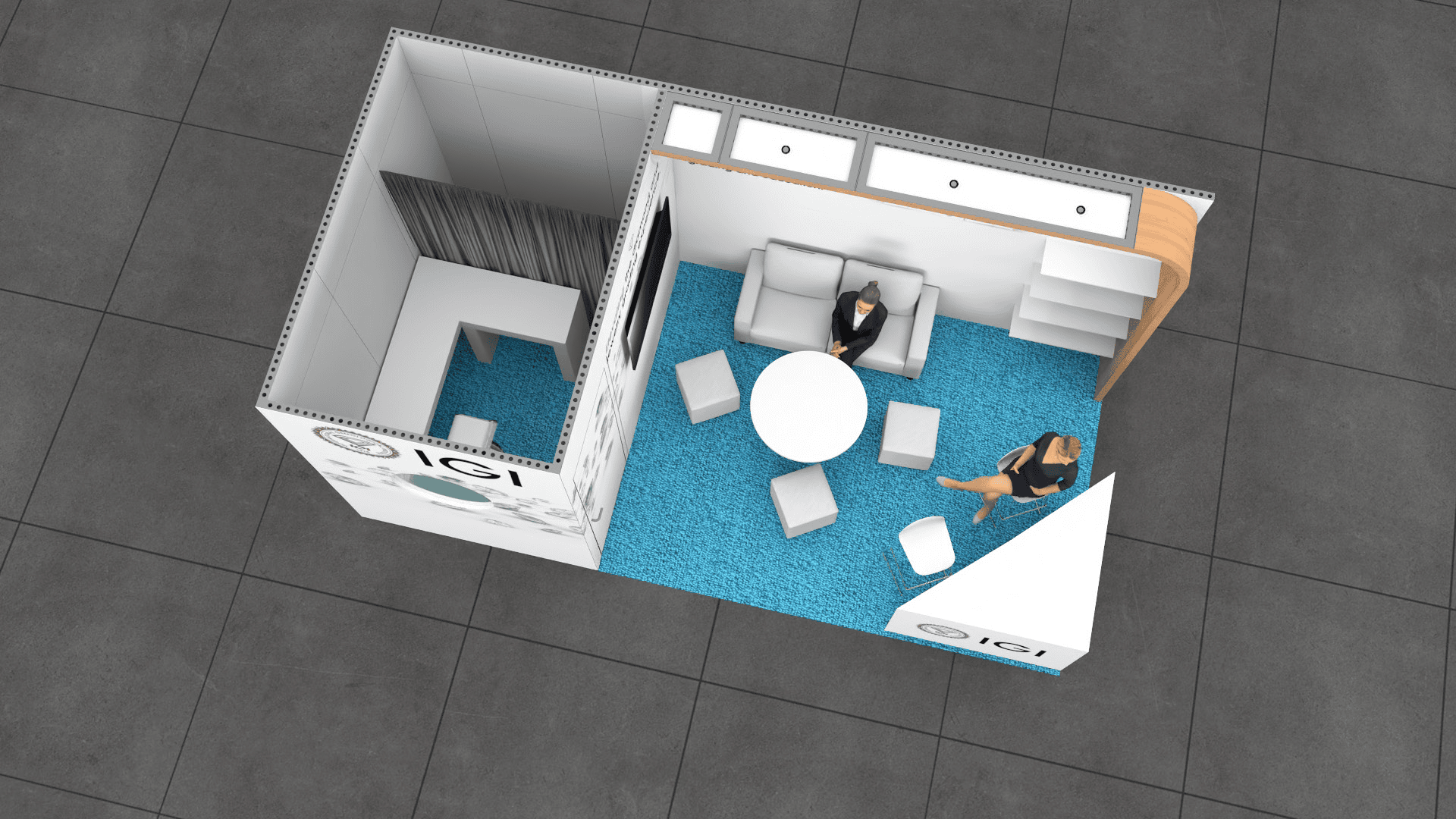 10 x 20 JCK las Vegas trade show exhibit rental — 10x20 Custom & Modular Exhibits exhibit rental in Las Vegas, catalog image 6