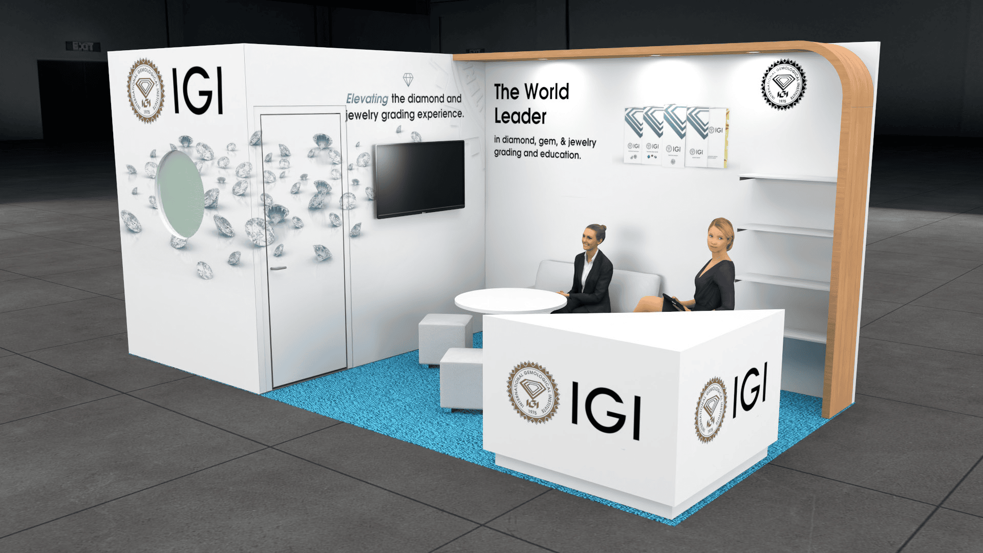 10 x 20 JCK las Vegas trade show exhibit rental — 10x20 Custom & Modular Exhibits exhibit rental in Las Vegas, catalog image 5
