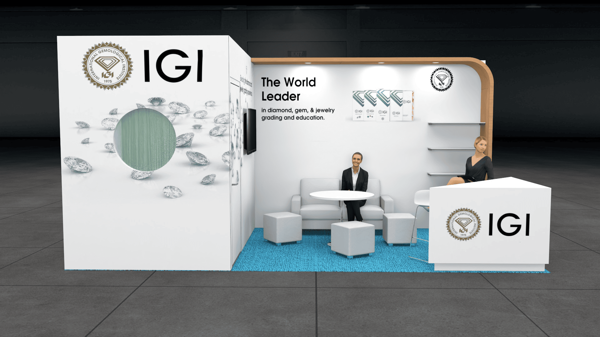 10 x 20 JCK las Vegas trade show exhibit rental — 10x20 Custom & Modular Exhibits exhibit rental in Las Vegas, catalog image 4