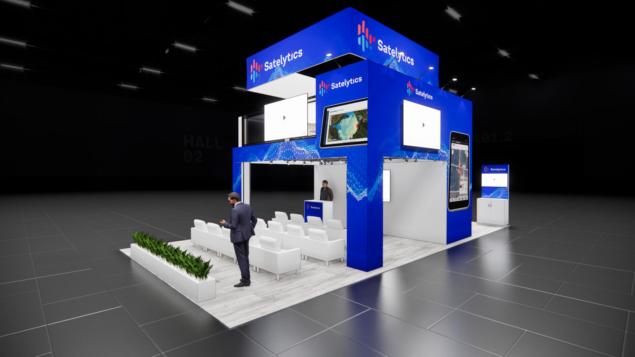 20x40 Double Deck Trade Show Exhibit Rental – Dual-Zone Engagement — 20x40 20x40 Exhibit Rentals exhibit rental in Las Vegas, catalog image 4