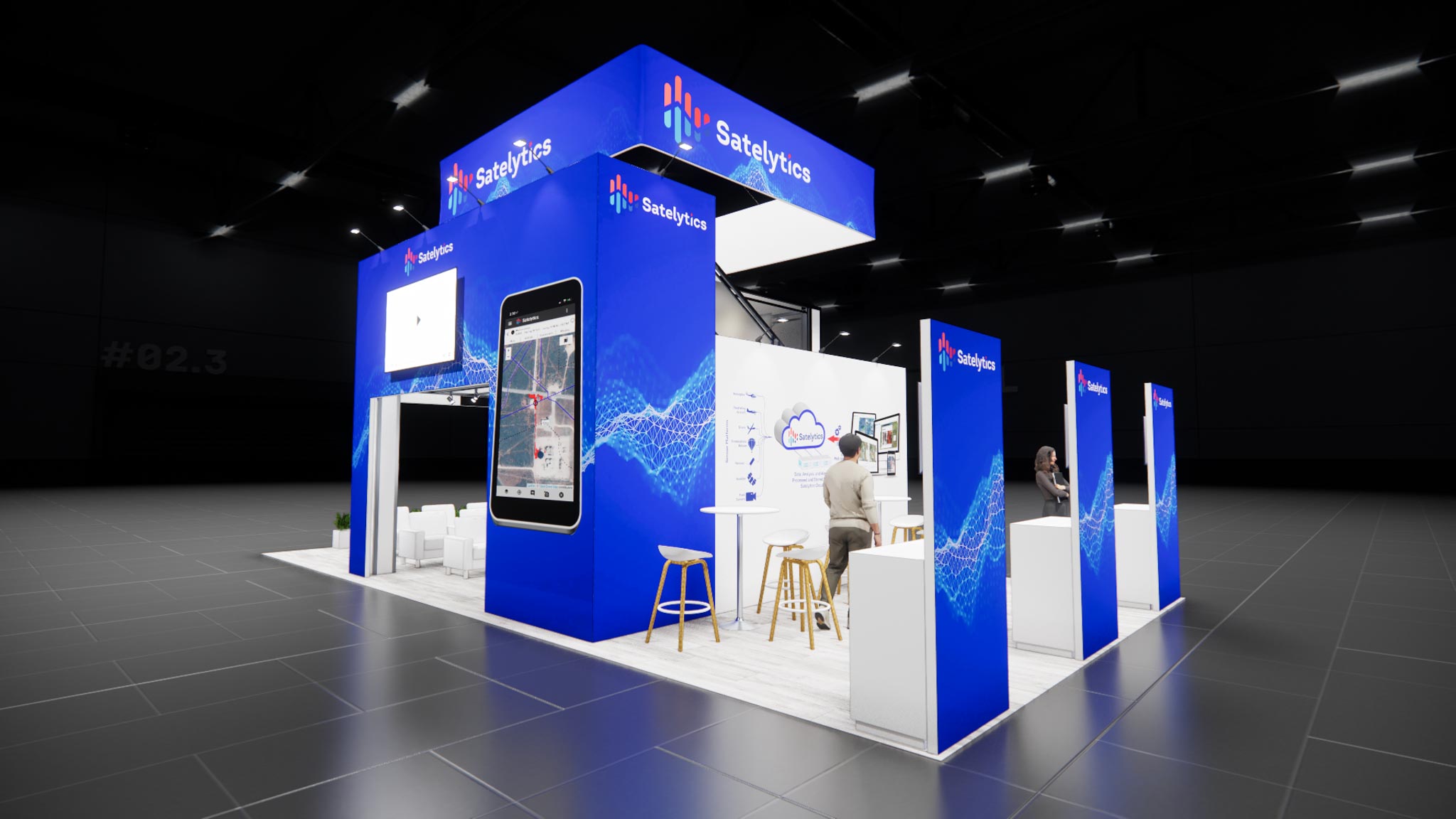 20x40 Double Deck Trade Show Exhibit Rental – Dual-Zone Engagement — 20x40 20x40 Exhibit Rentals exhibit rental in Las Vegas, catalog image 6