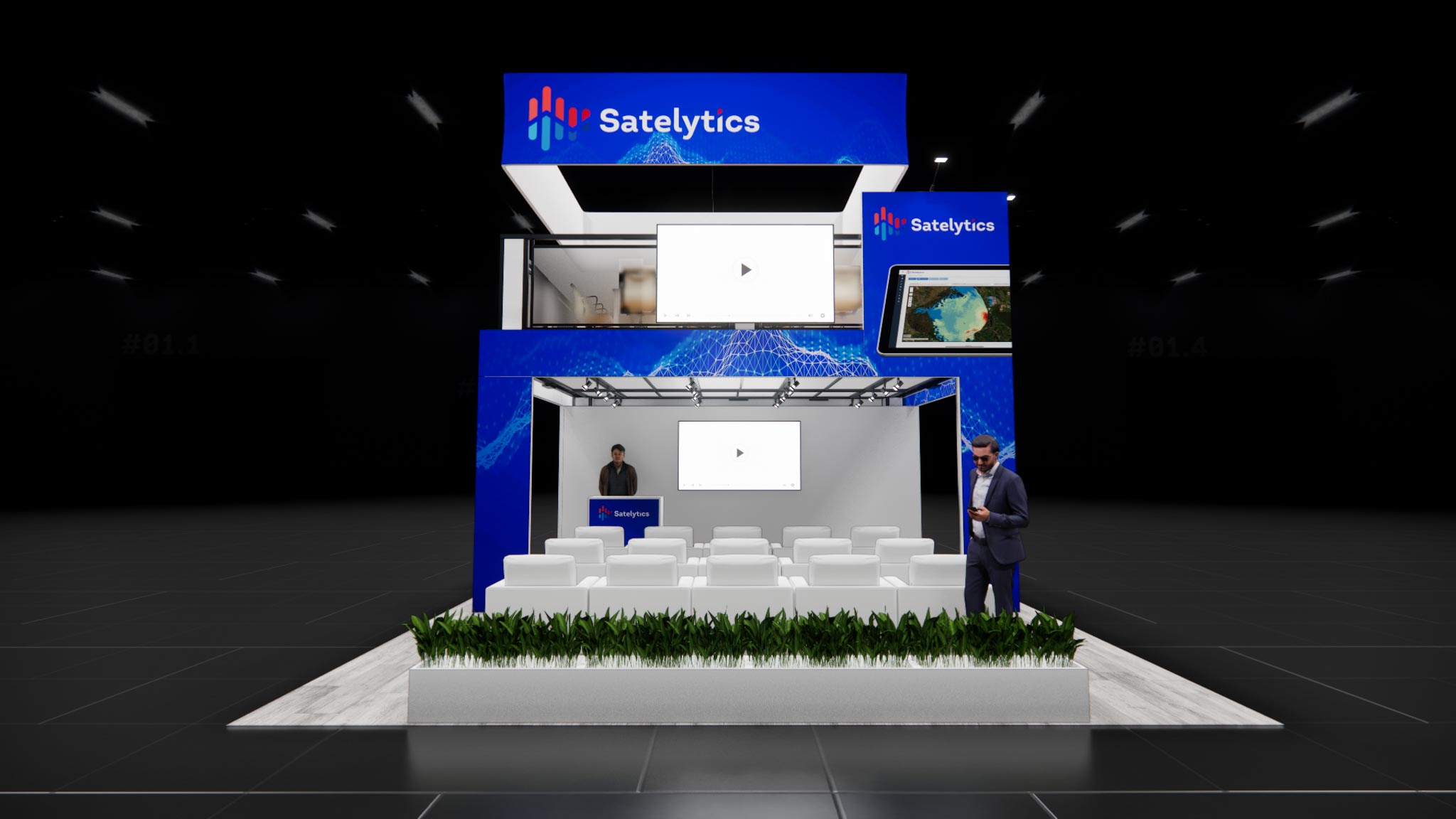 20x40 Double Deck Trade Show Exhibit Rental – Dual-Zone Engagement — 20x40 20x40 Exhibit Rentals exhibit rental in Las Vegas, catalog image 3