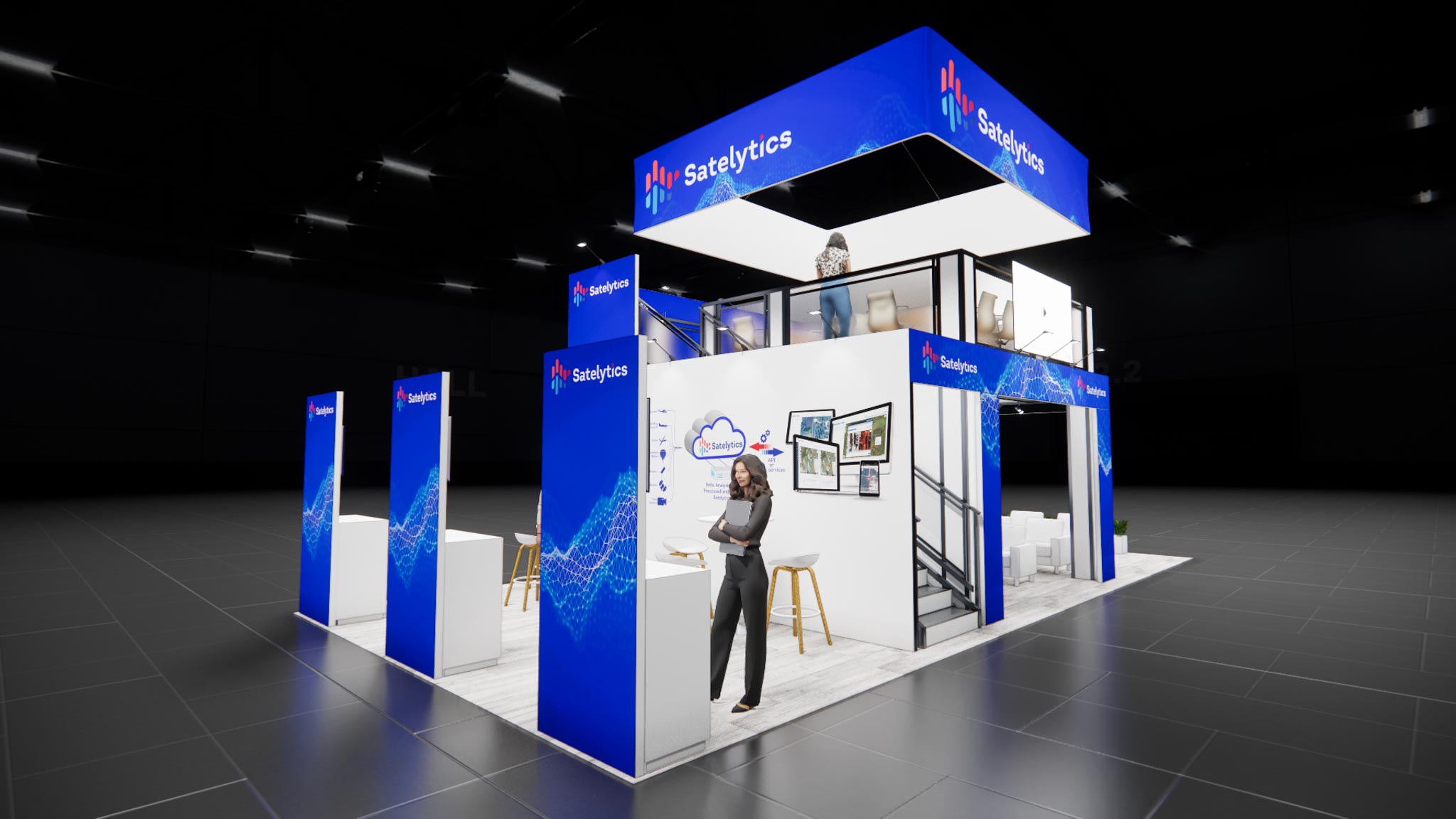 20x40 Double Deck Trade Show Exhibit Rental – Dual-Zone Engagement — 20x40 20x40 Exhibit Rentals exhibit rental in Las Vegas, catalog image 8