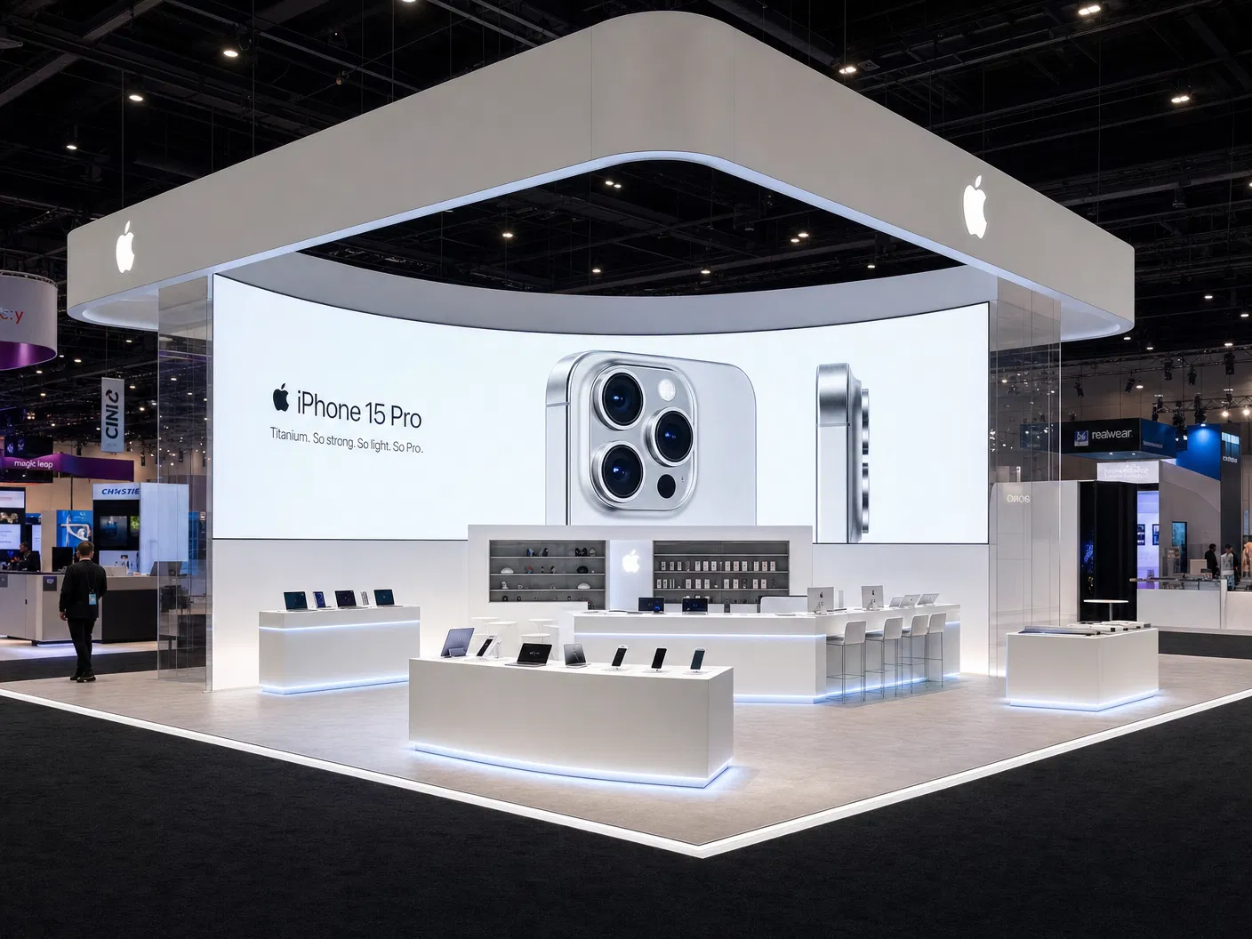 Cloud Computing Conference 30x30 LED Wall Exhibit – Technology Companies — 30x30 LED Exhibits exhibit rental in Las Vegas, primary catalog image