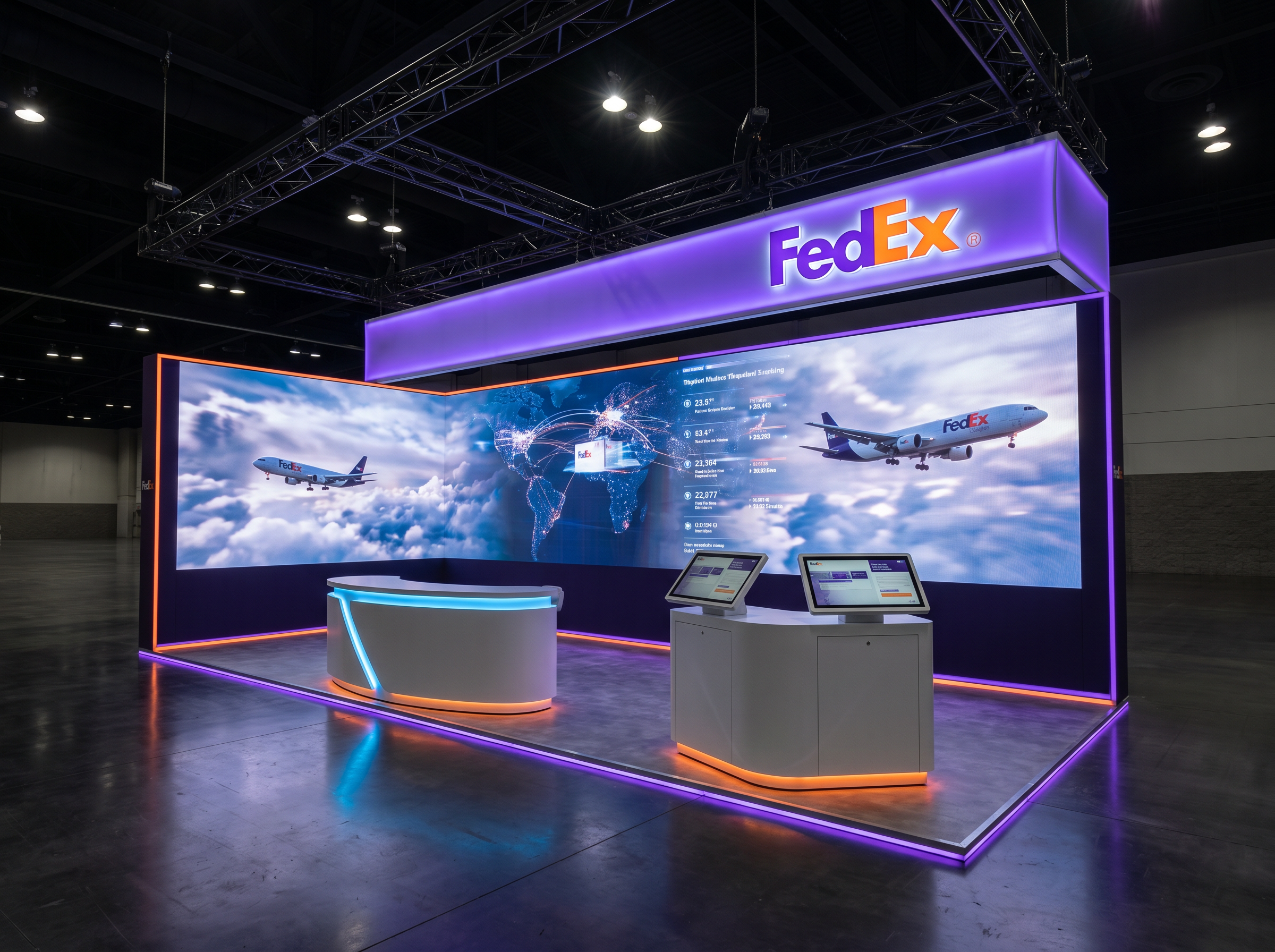 10 x 20 LED Exhibit Rental — 10x20 10x20 Exhibit Rentals exhibit rental in Las Vegas, primary catalog image