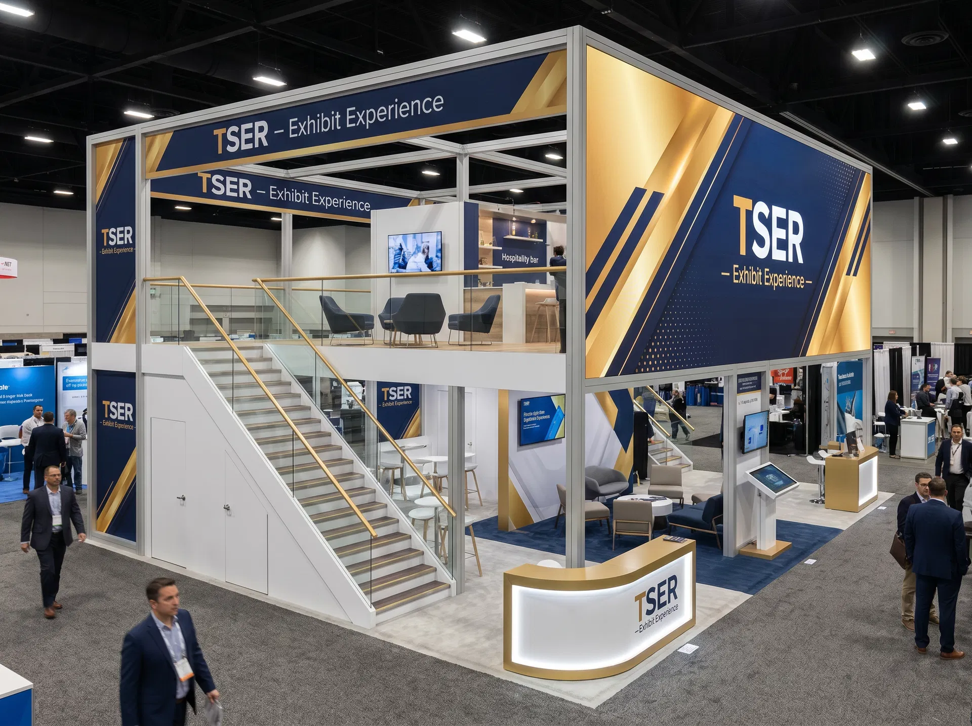Double-Deck Exhibit Rental — 20x30 20x30 Exhibit Rentals exhibit rental in Las Vegas, primary catalog image