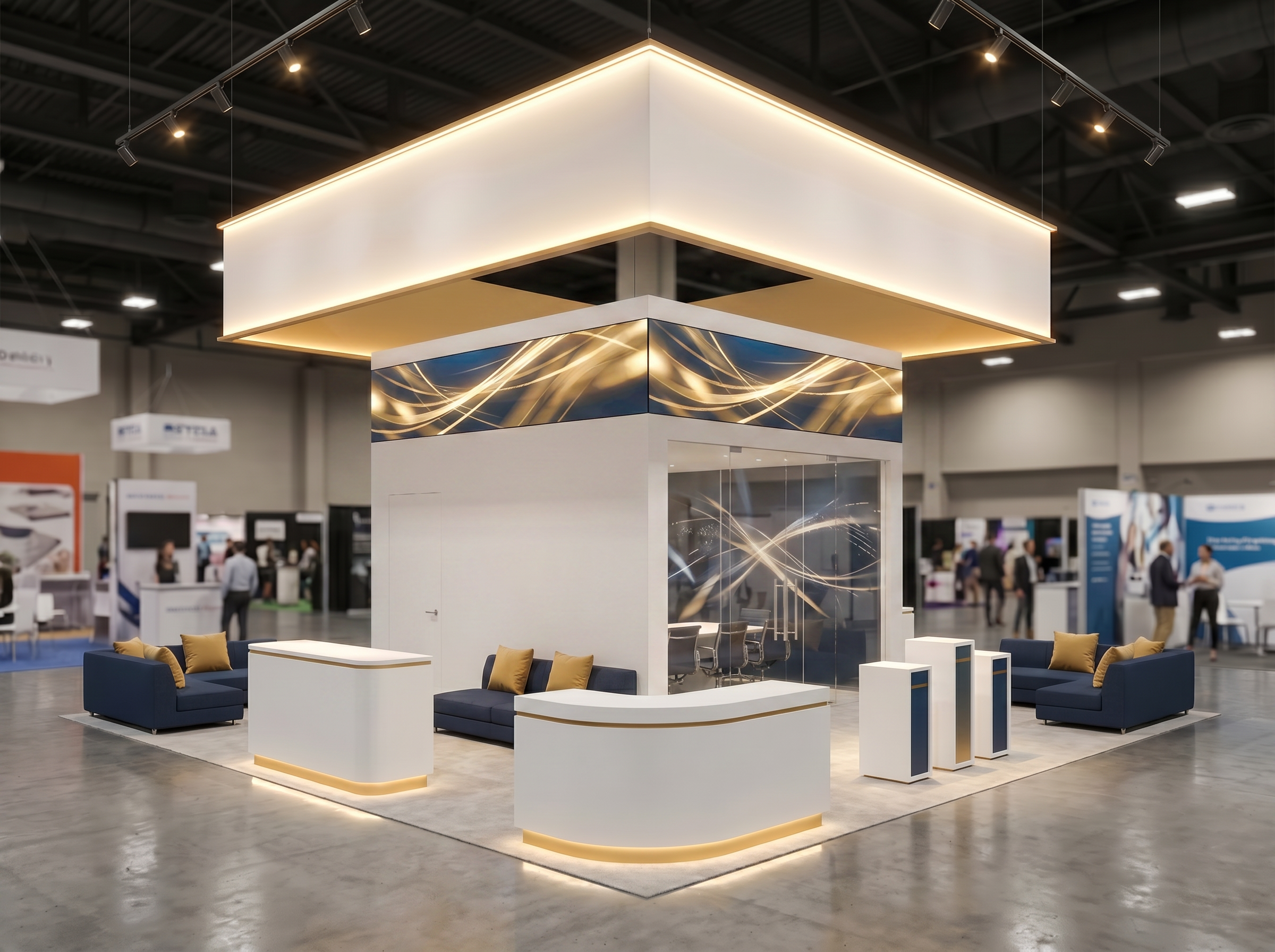 20 x 20 Inline Exhibit Rental — January Las Vegas consumer technology show in Las Vegas — 20x20 20x20 Exhibit Rentals exhibit rental in Las Vegas, primary catalog image