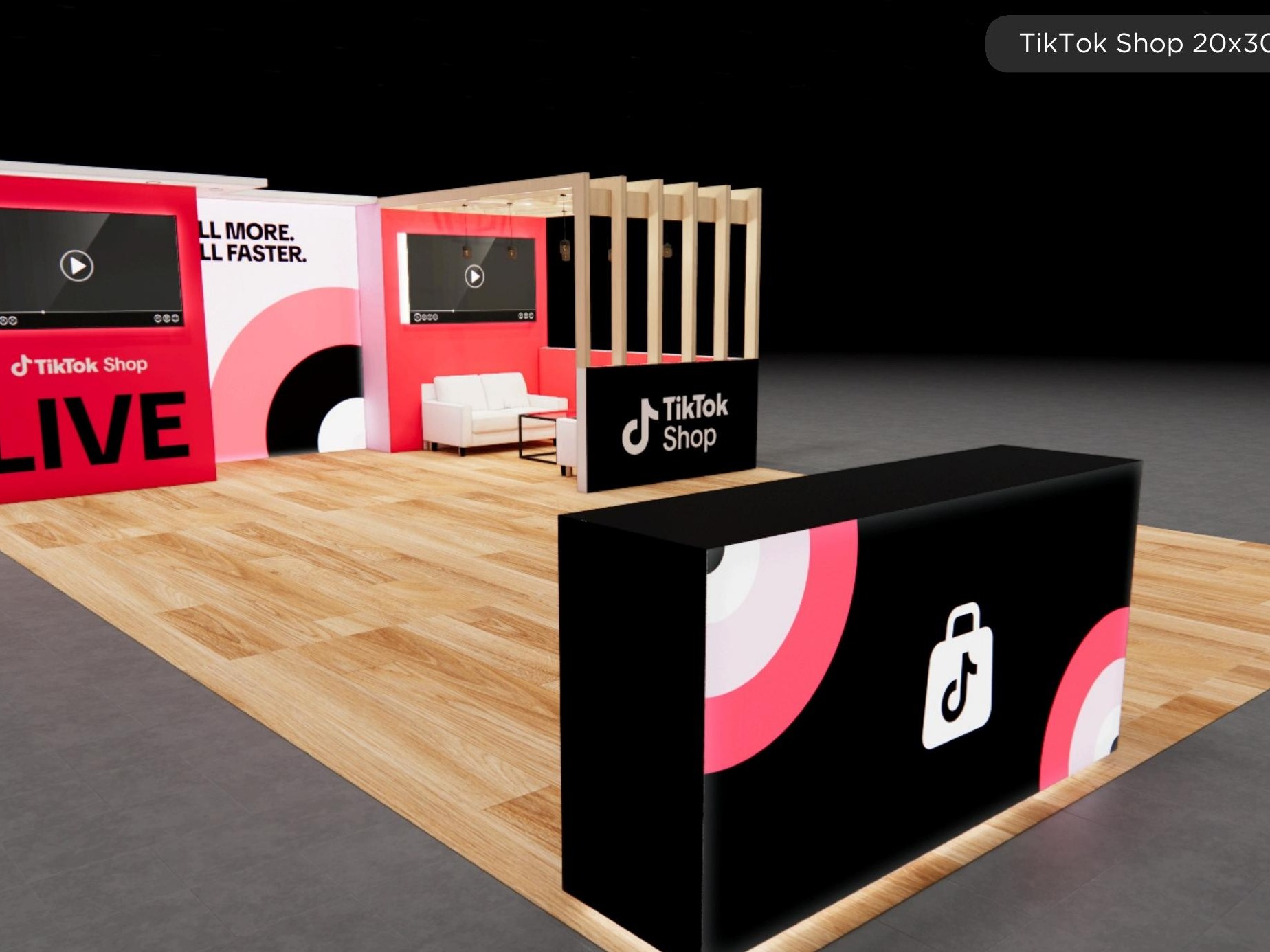 20 x 30 Island Exhibit Rental — January Las Vegas consumer technology show in Las Vegas — 20x30 20x30 Exhibit Rentals exhibit rental in Las Vegas, catalog image 3