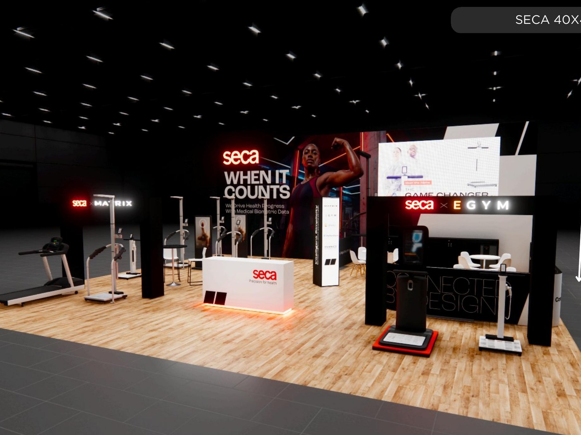 40 x 40 Island Exhibit Rental — 40x40 40x40 Exhibits Rentals exhibit rental in Las Vegas, primary catalog image