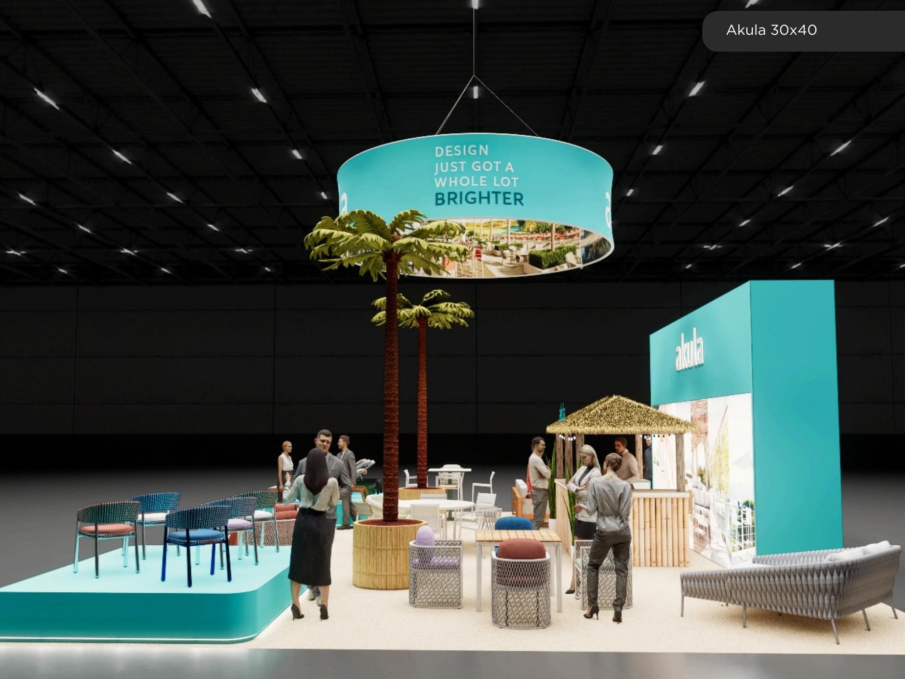 30 x 40 Island Exhibit Rental — 30x40 30x40 Exhibit Rentals exhibit rental in Las Vegas, catalog image 2
