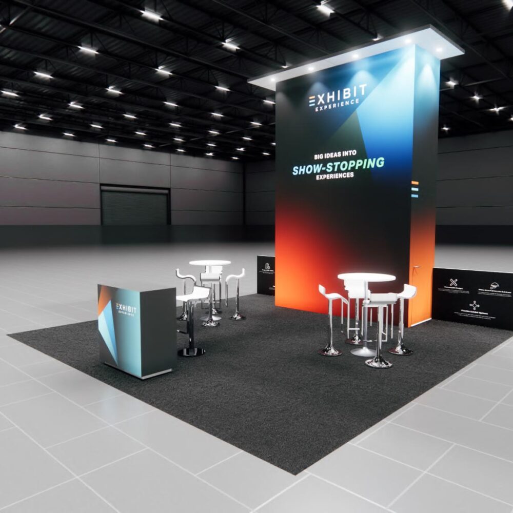 20 x 20 Peninsula Affordable Exhibit Rental — January Las Vegas consumer technology show in Las Vegas — 20x20 20x20 Exhibit Rentals exhibit rental in Las Vegas, primary catalog image