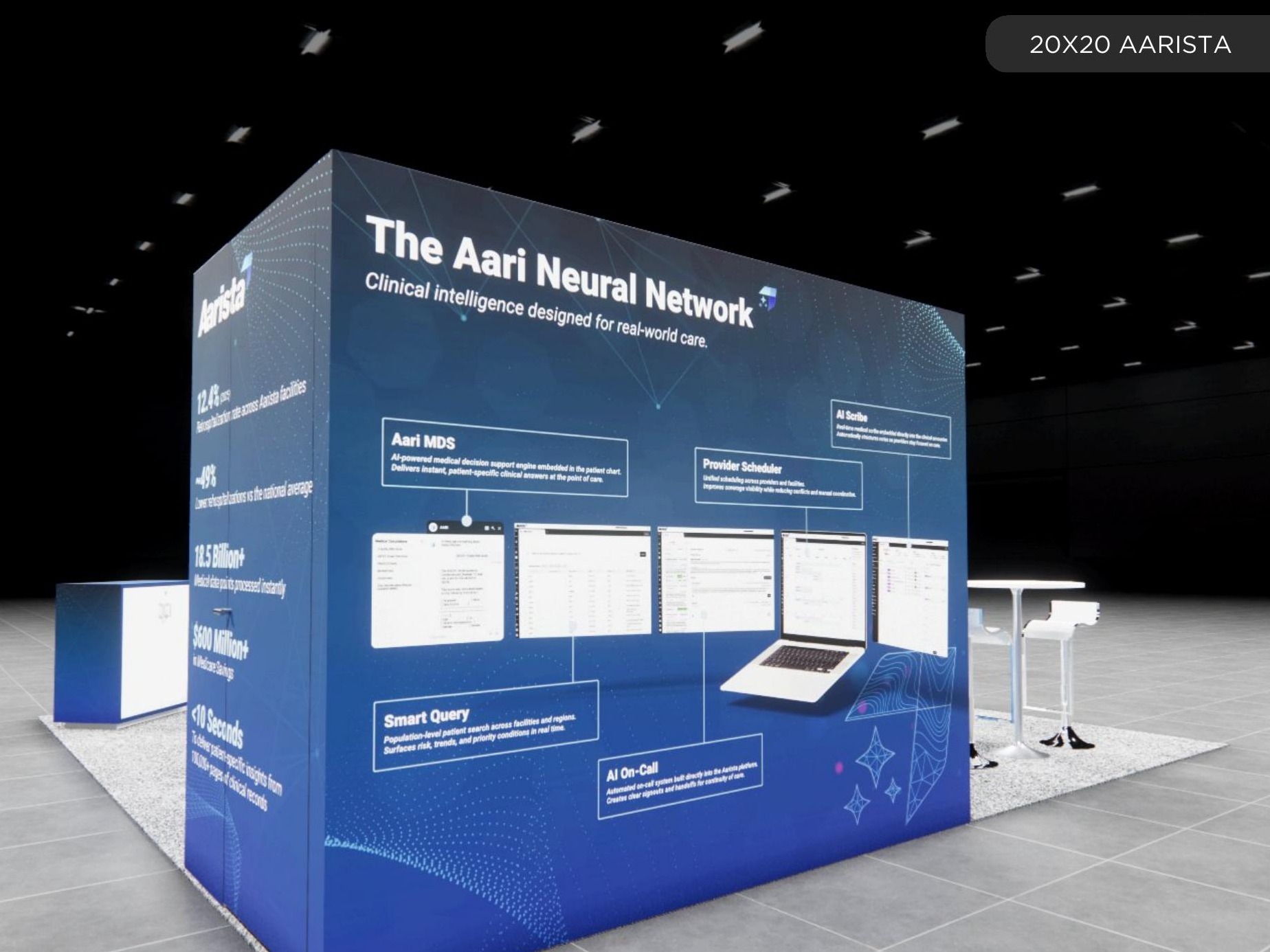 20 x 20 Inline Exhibit Rental — 20x20 20x20 Exhibit Rentals exhibit rental in Las Vegas, catalog image 3