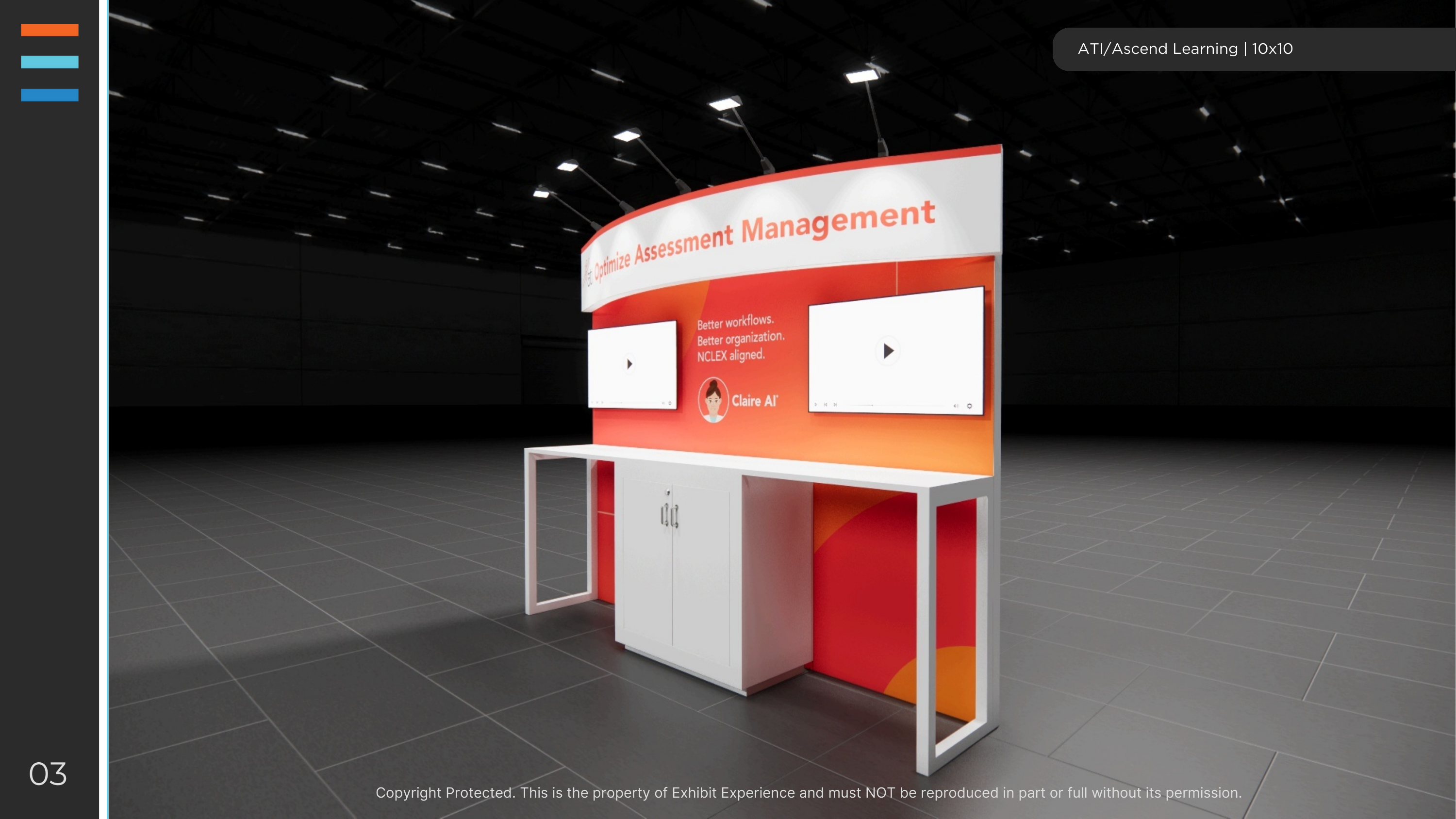 10 x 10 Inline Exhibit Rental — 10x10 10x10 Exhibit Rentals exhibit rental in Las Vegas, catalog image 3